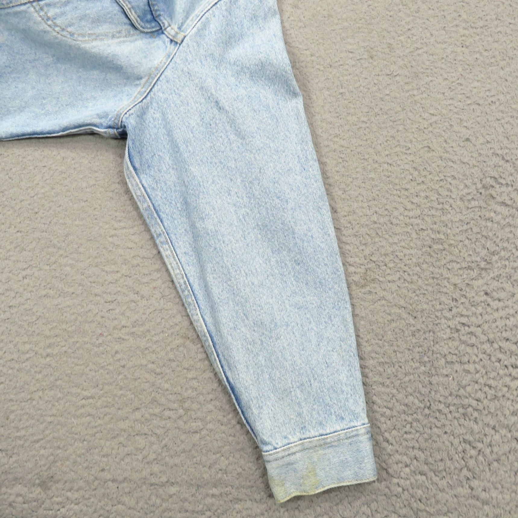 Lee VINTAGE Lee Denim Jacket Medium 80s Made in USA Light Wash Trucker Mens Coat VTG Size US M / EU 48-50 / 2 - 6 Thumbnail