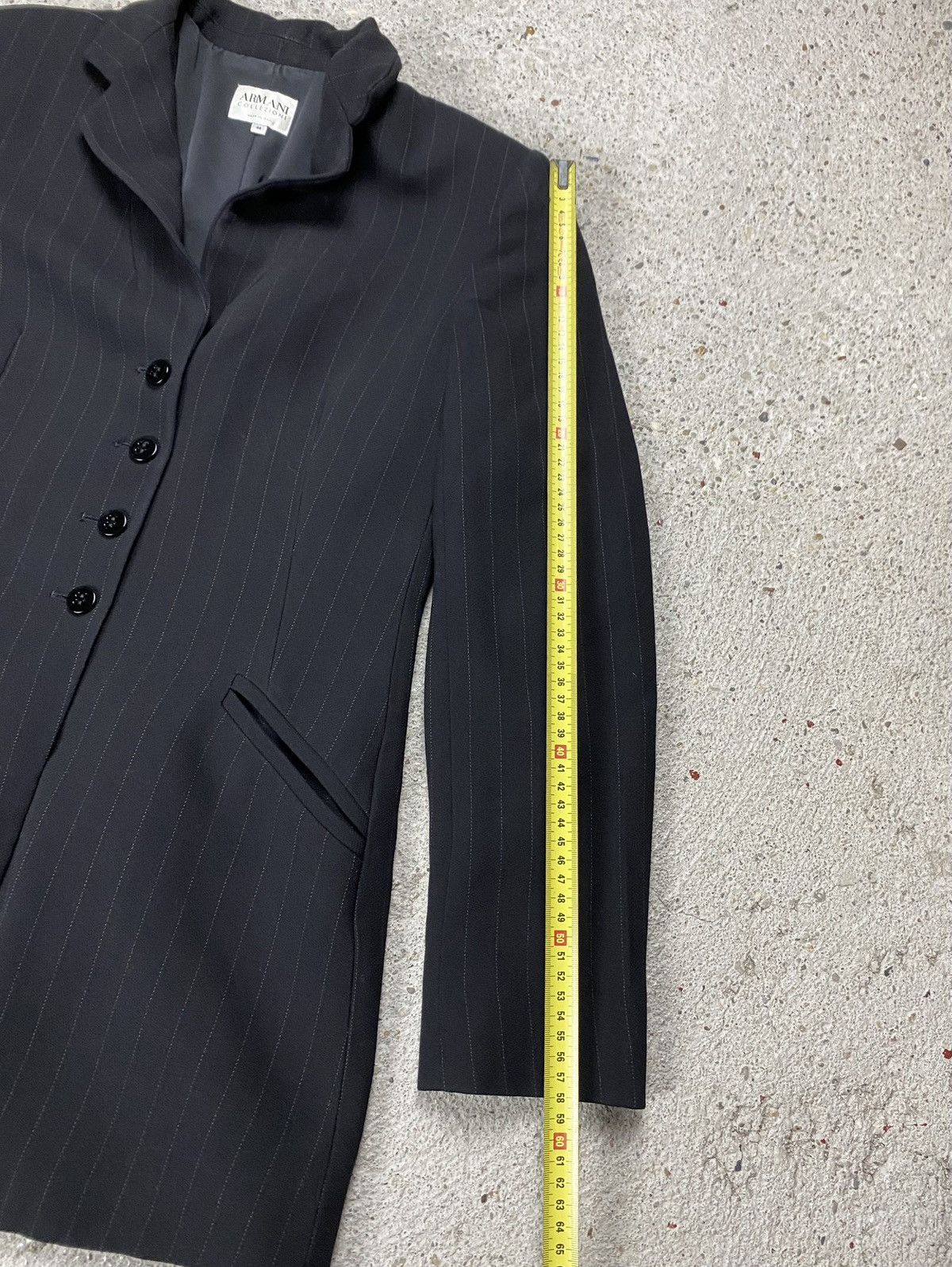 Armani Collezioni Armani collezioni vintage striped suit black wool old money Size 30" / US 8 / IT 44 - 8 Thumbnail