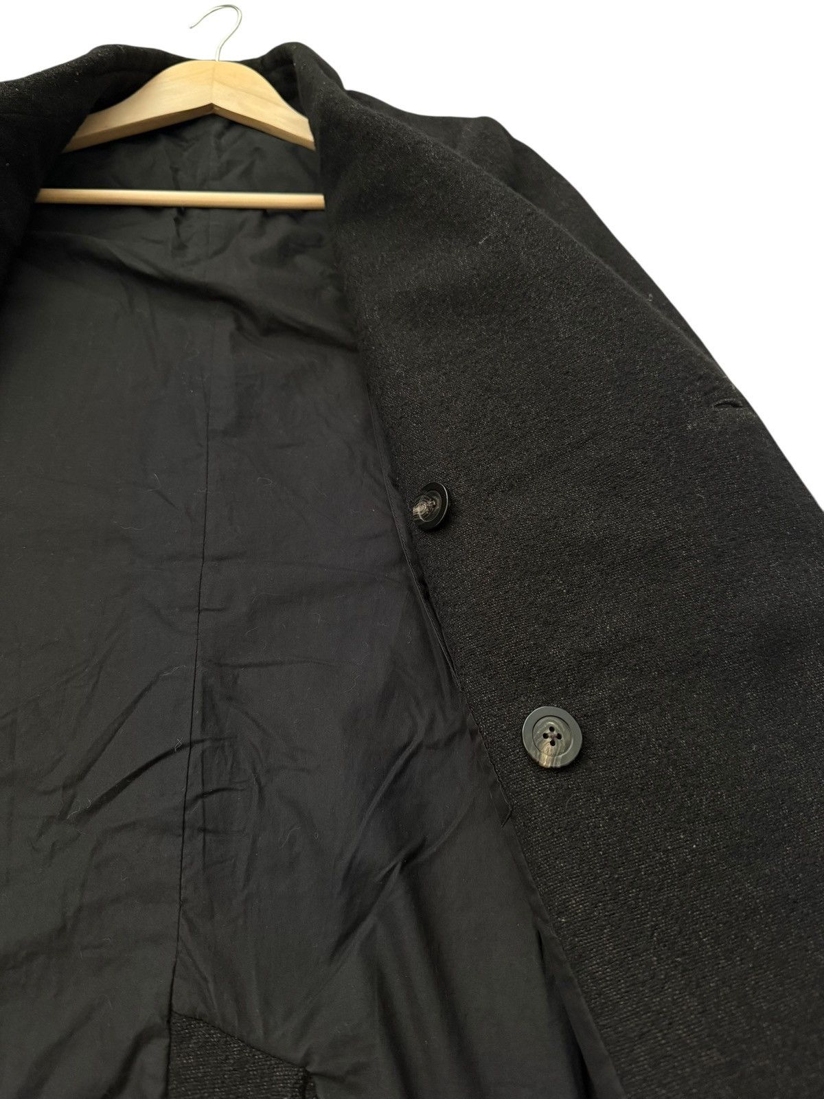 2018 Sisyphus Brown/Black Woven Double Breasted Coat