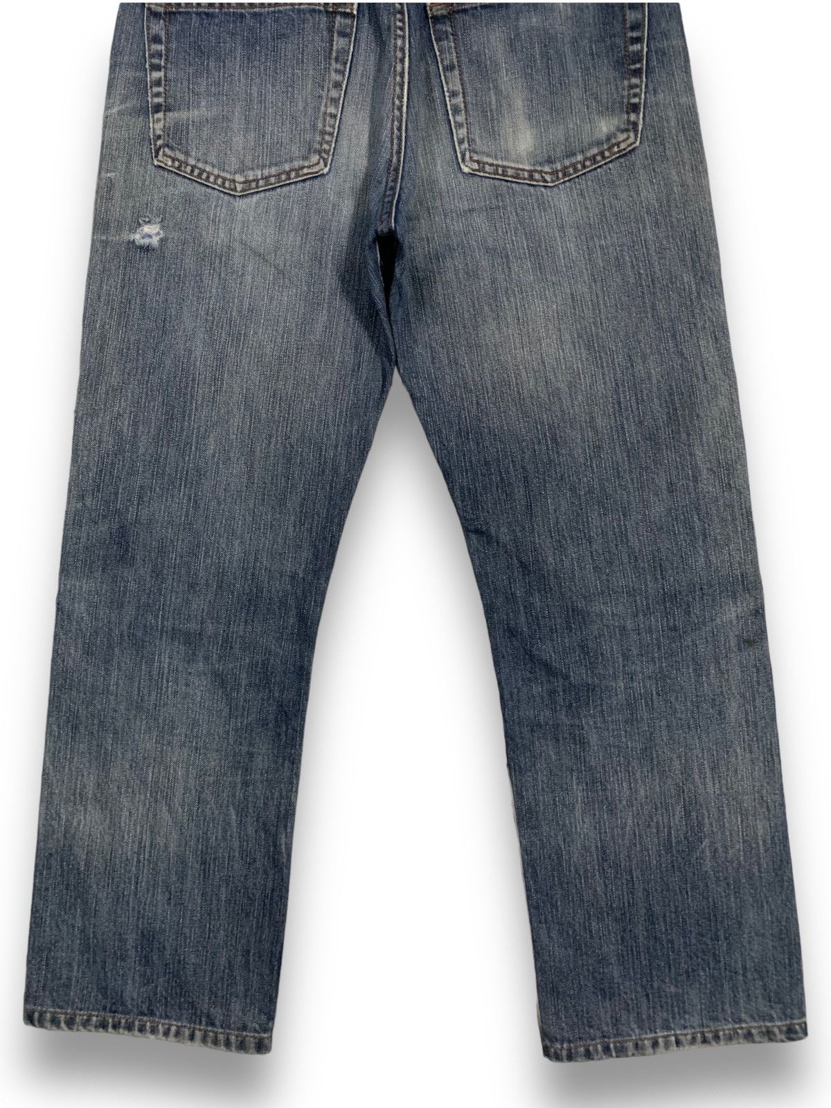 Uniqlo Vintage Uniqlo UJ Faded Wash Loose Straight Distressed Jeans Size US 30 / EU 46 - 14 Thumbnail