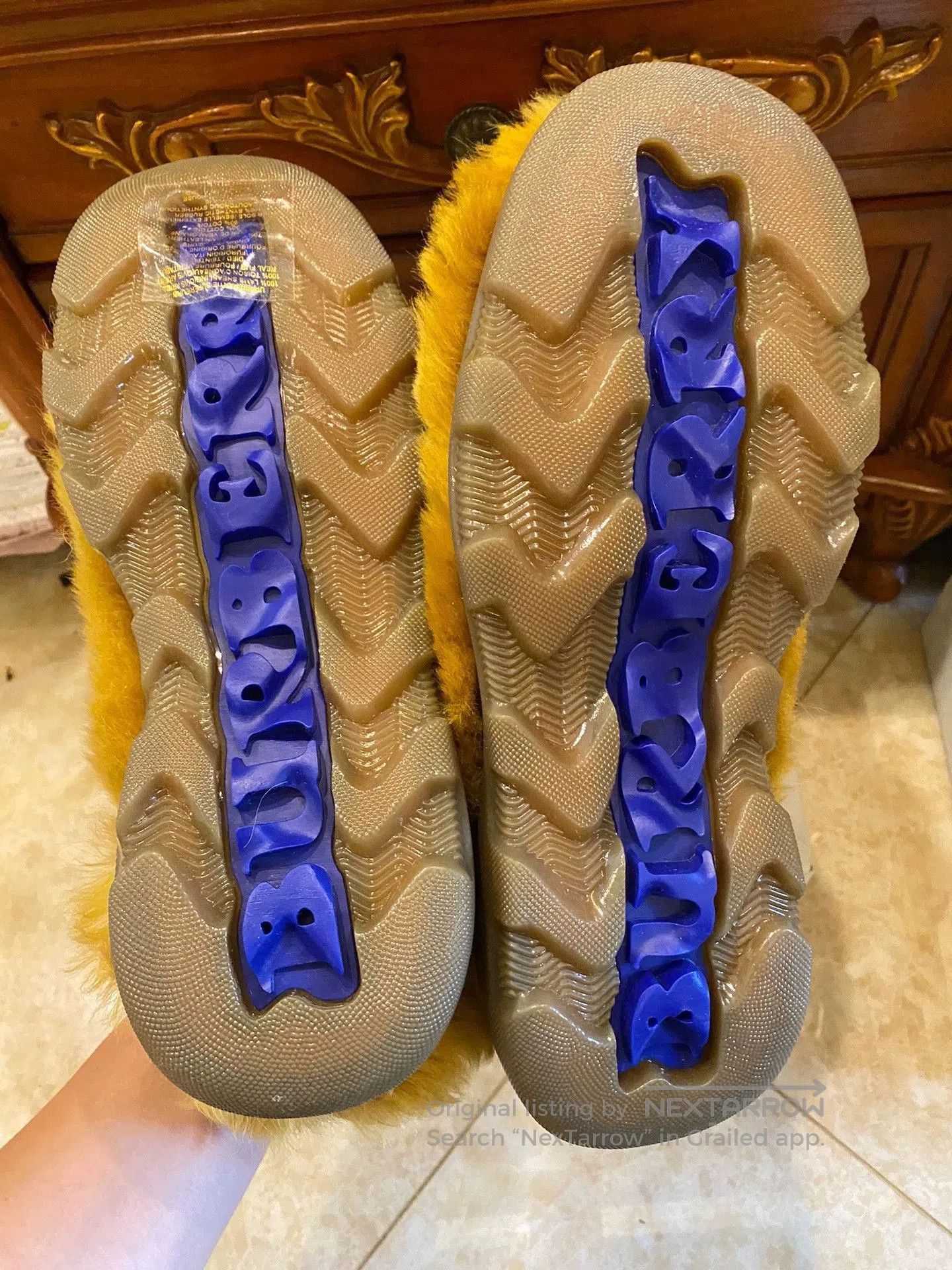 Burberry Yellow Furry Lace. Size US 11 / EU 44 - 7 Thumbnail