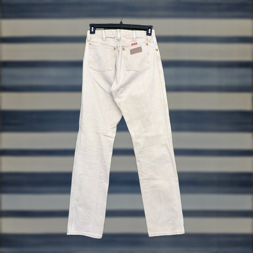 Wrangler Wrangler Jeans Womens 11 11x34 Beige Denim Slim Cowboy Cut Tapered Leg 14MWZWH Size 32" / US 10 / IT 46 - 1 Thumbnail