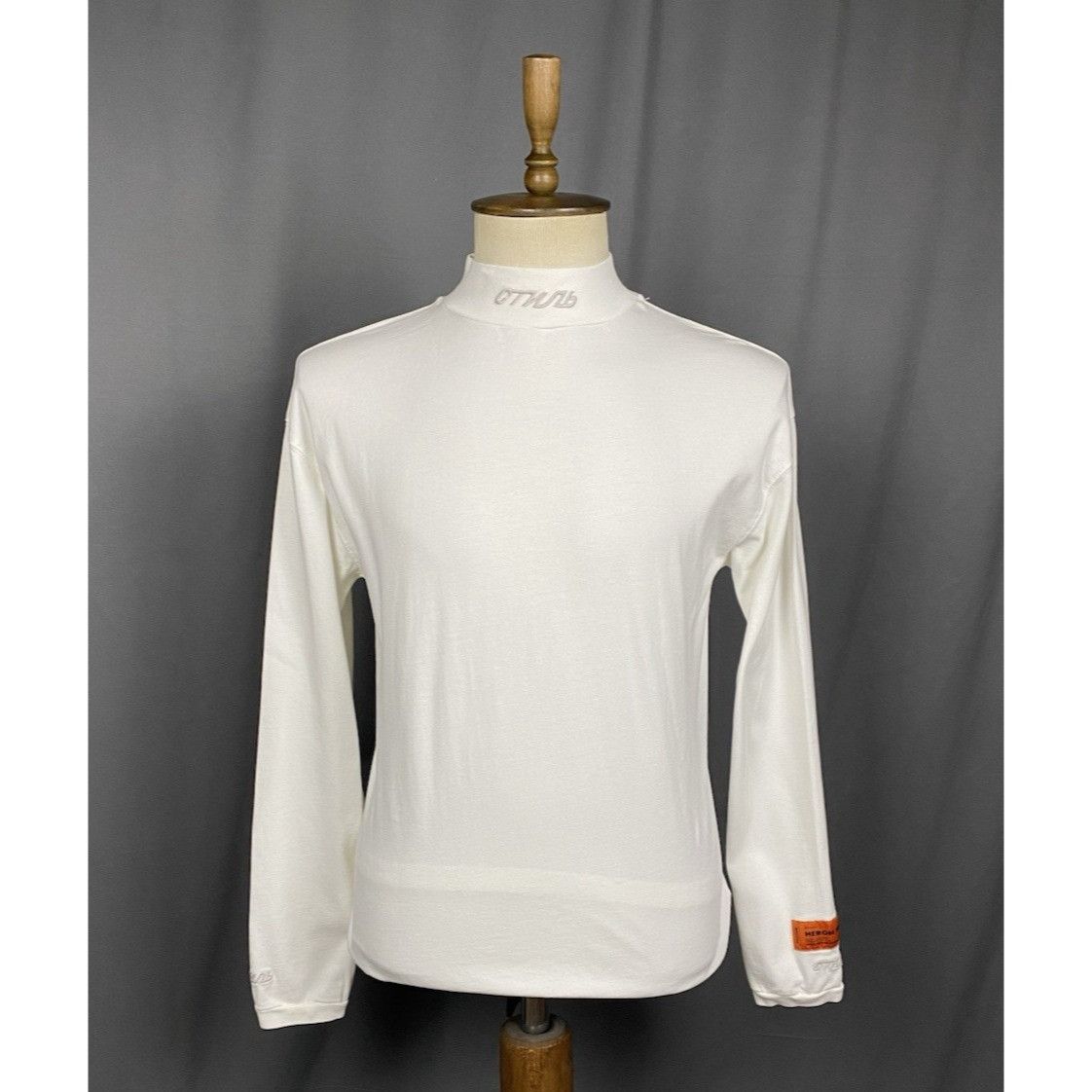 Heron Preston Heron Preston Men's White Oversize Sweater Size S Size US S / EU 44-46 / 1 - 1 Thumbnail