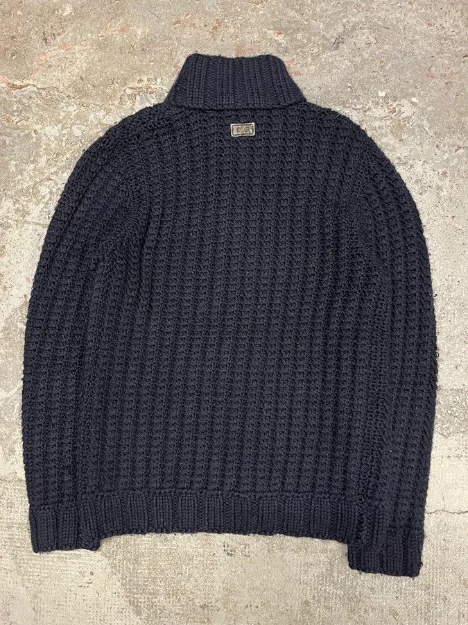 Dolce & Gabbana FW2010 Dolce & Gabbana Wool Buttoned Navy Cardigan Size US L / EU 52-54 / 3 - 2 Thumbnail