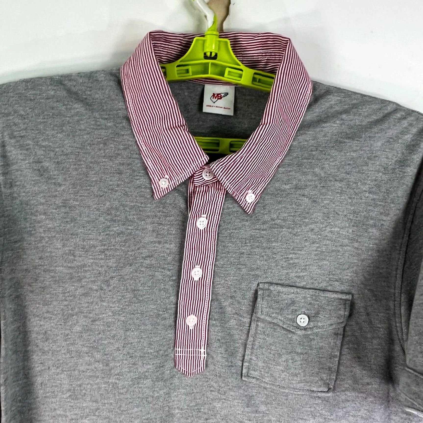 Vintage Vintage Michael Bastain Polo Shirt Men's XL Short Sleeve Gray Collared Logo Casual Size US XL / EU 56 / 4 - 2 Thumbnail