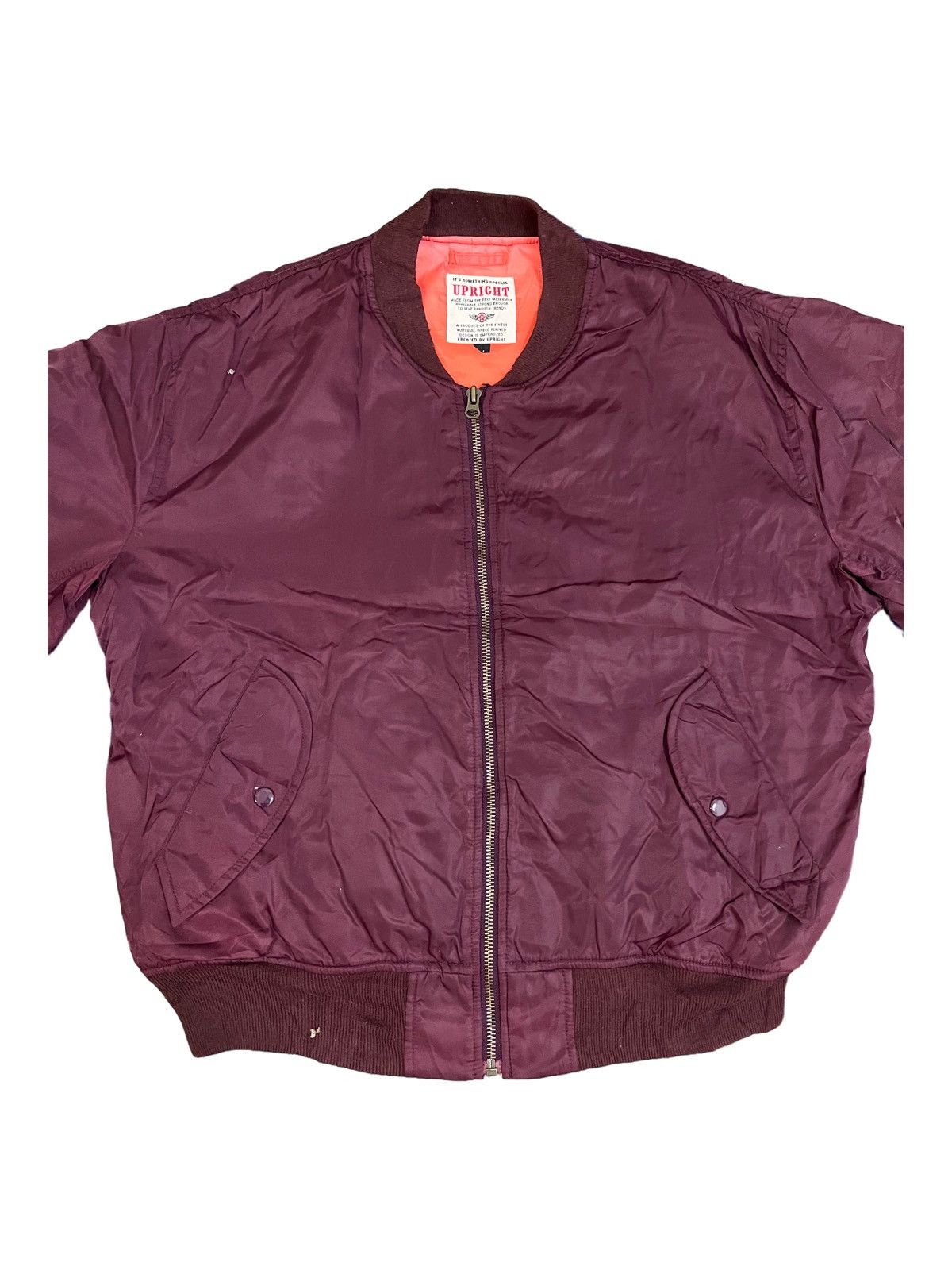Designer × Japanese Brand Vintage Upright MA-1 Flight Bomber Style Jacket Size US L / EU 52-54 / 3 - 4 Thumbnail