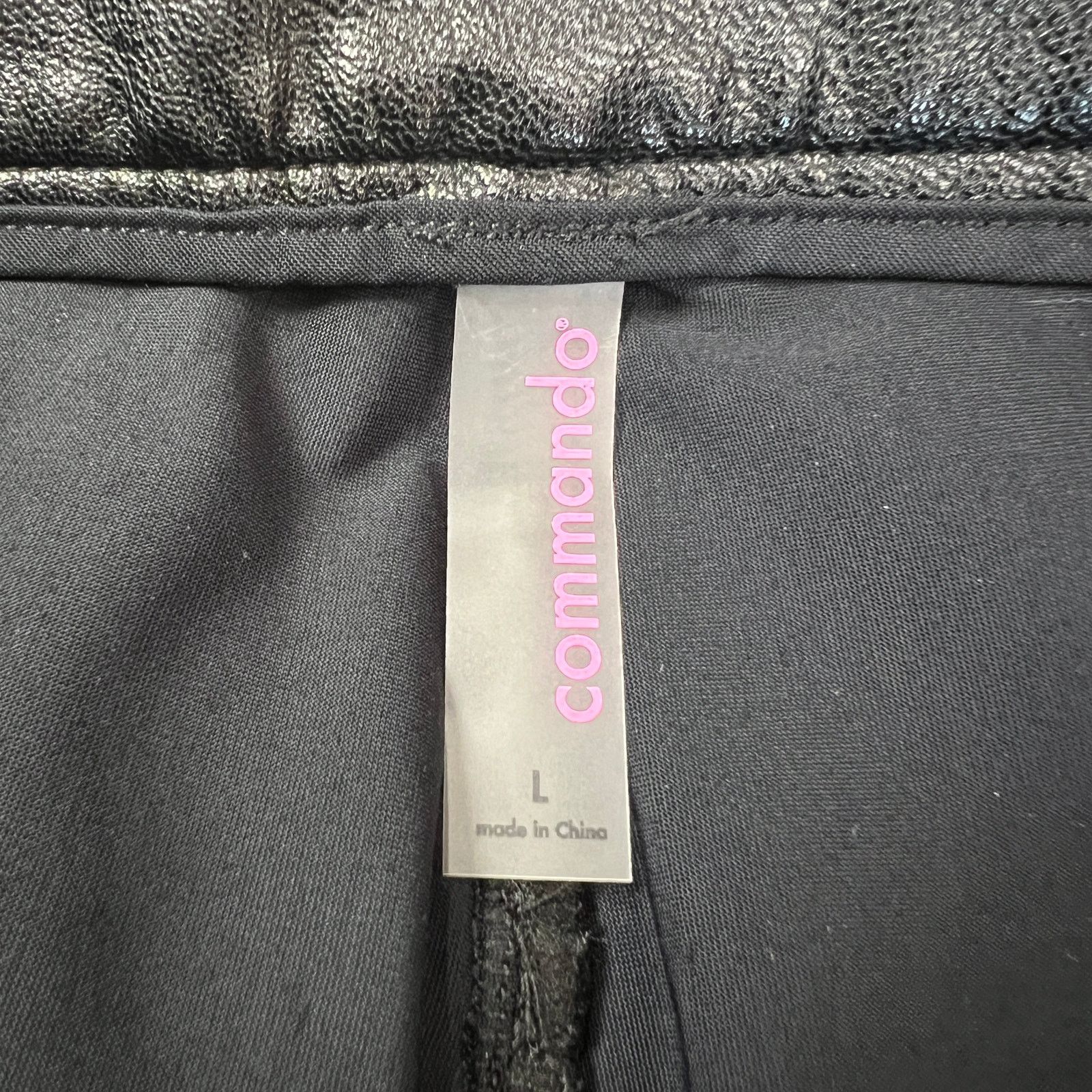 Commando Commando Faux Leather Five Pocket Flare Pant L Black EUC Size 26" / US 2 / IT 38 - 4 Thumbnail