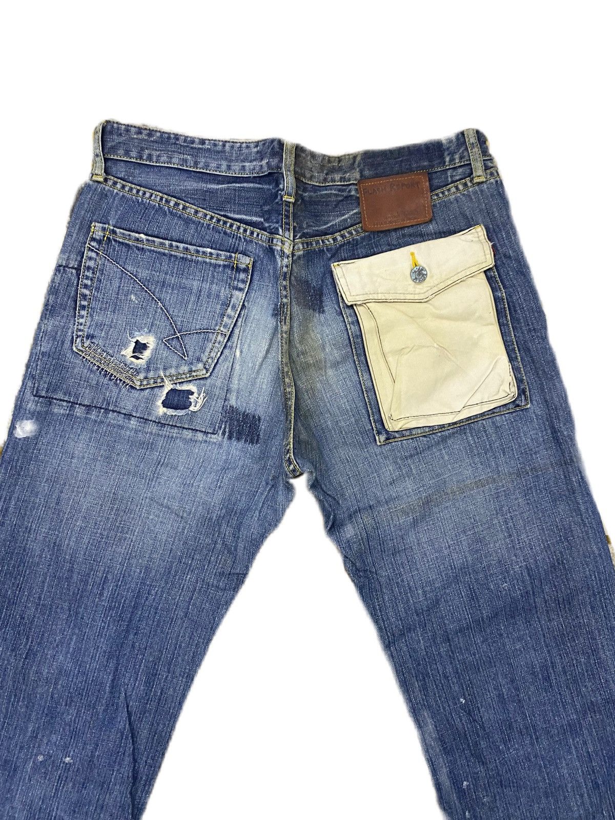 Japanese Brand JAPAN BRAND FLASH REPORT RIPPED STYLE DENIM STRAIGHT TYPE Size US 32 / EU 48 - 6 Thumbnail