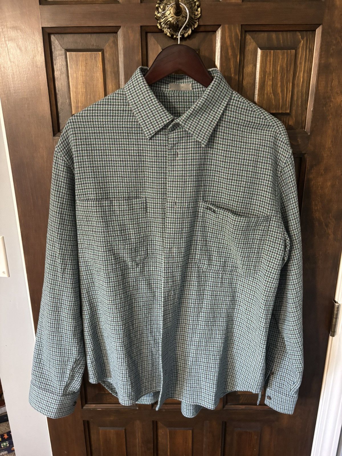 Dior Dior Knit Button Down Blue/Green - Large Size US M / EU 48-50 / 2 - 1 Thumbnail