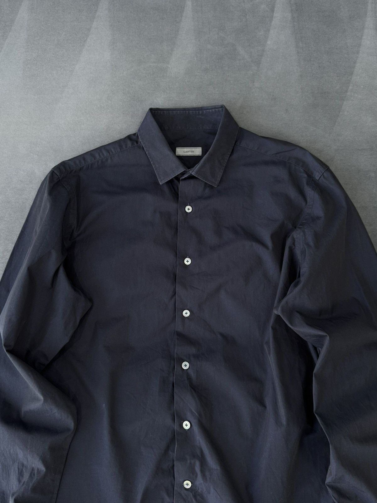 Lanvin Lanvin Classic Design Luxury Button Up Shirt Size US M / EU 48-50 / 2 - 2 Thumbnail