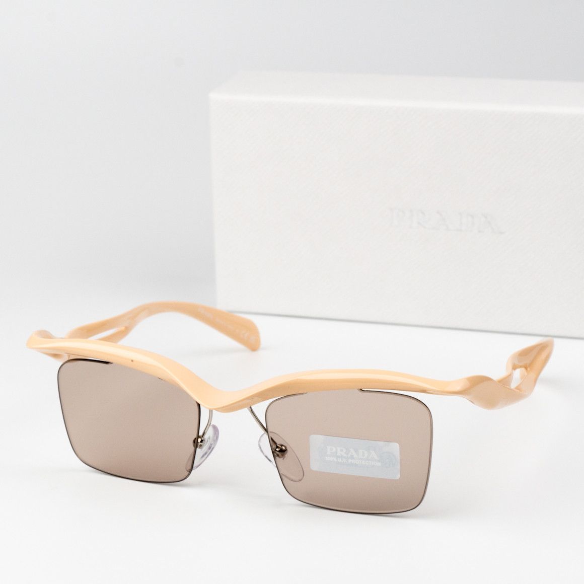 Prada NEW Prada PRA15S 18Q4I2 Rectangle Unisex Sunglasses 0PR A15S Size ONE SIZE - 2 Thumbnail