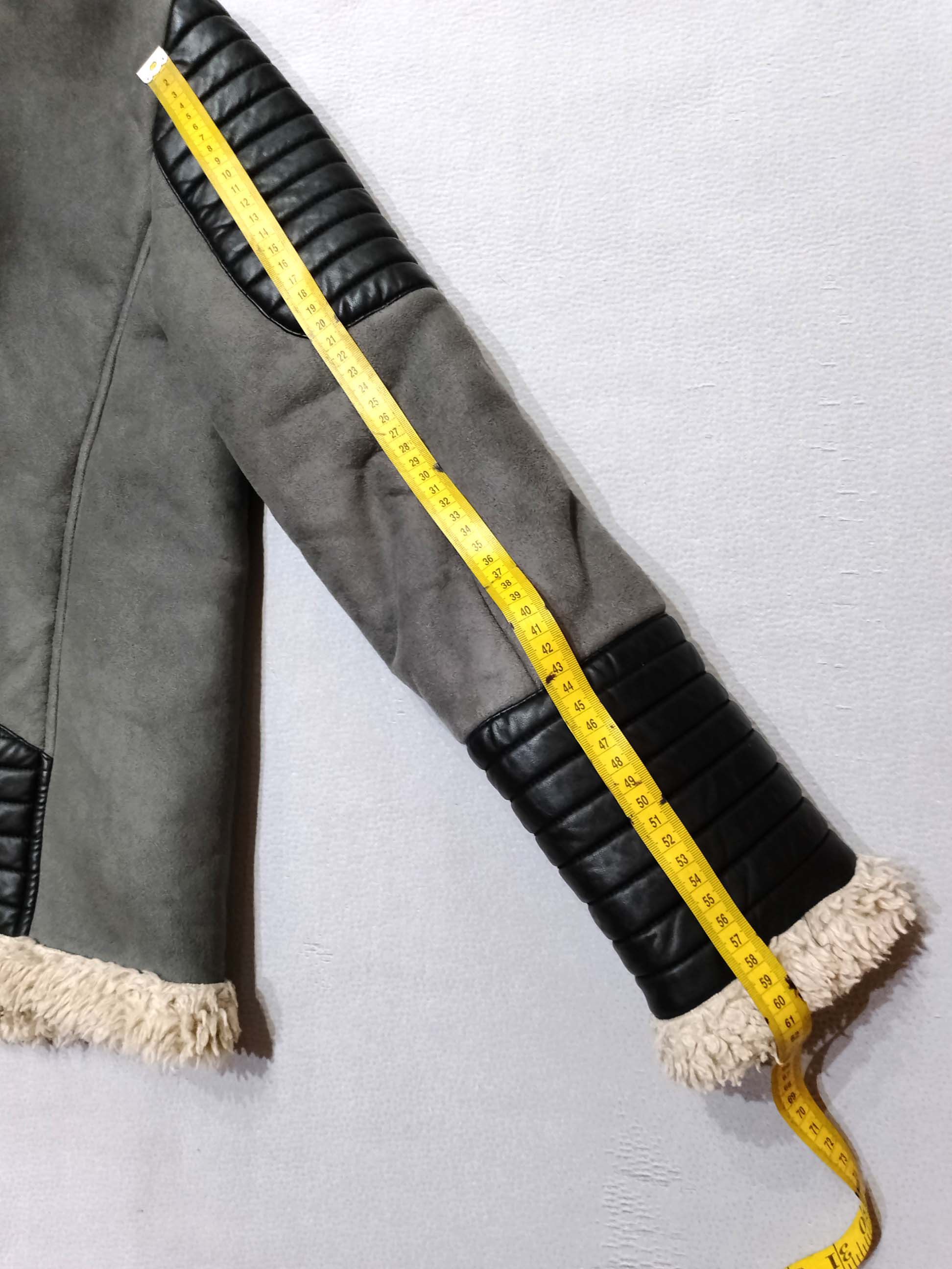 Diesel Diesel Faux Fur Jacket - Gray - Bold Indian Logo Size L / US 10 / IT 46 - 14 Thumbnail