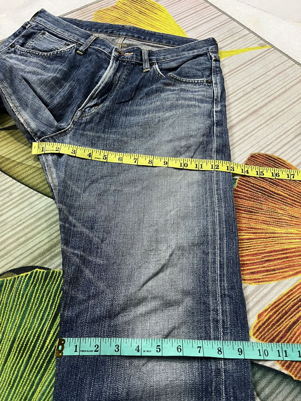 Edwin 💥RARE EDWIN 505zx SELVEDGE WITH ORENTAG Size US 31 - 13 Thumbnail