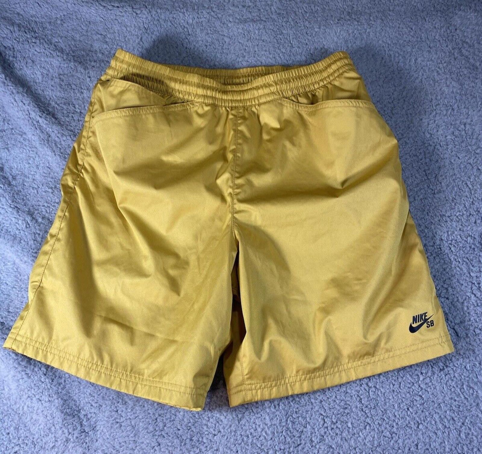 Nike Nike SB Men XS Shorts Lined Mens SZ XS Yellow Sulphur Size US 28 / EU 44 - 1 Thumbnail