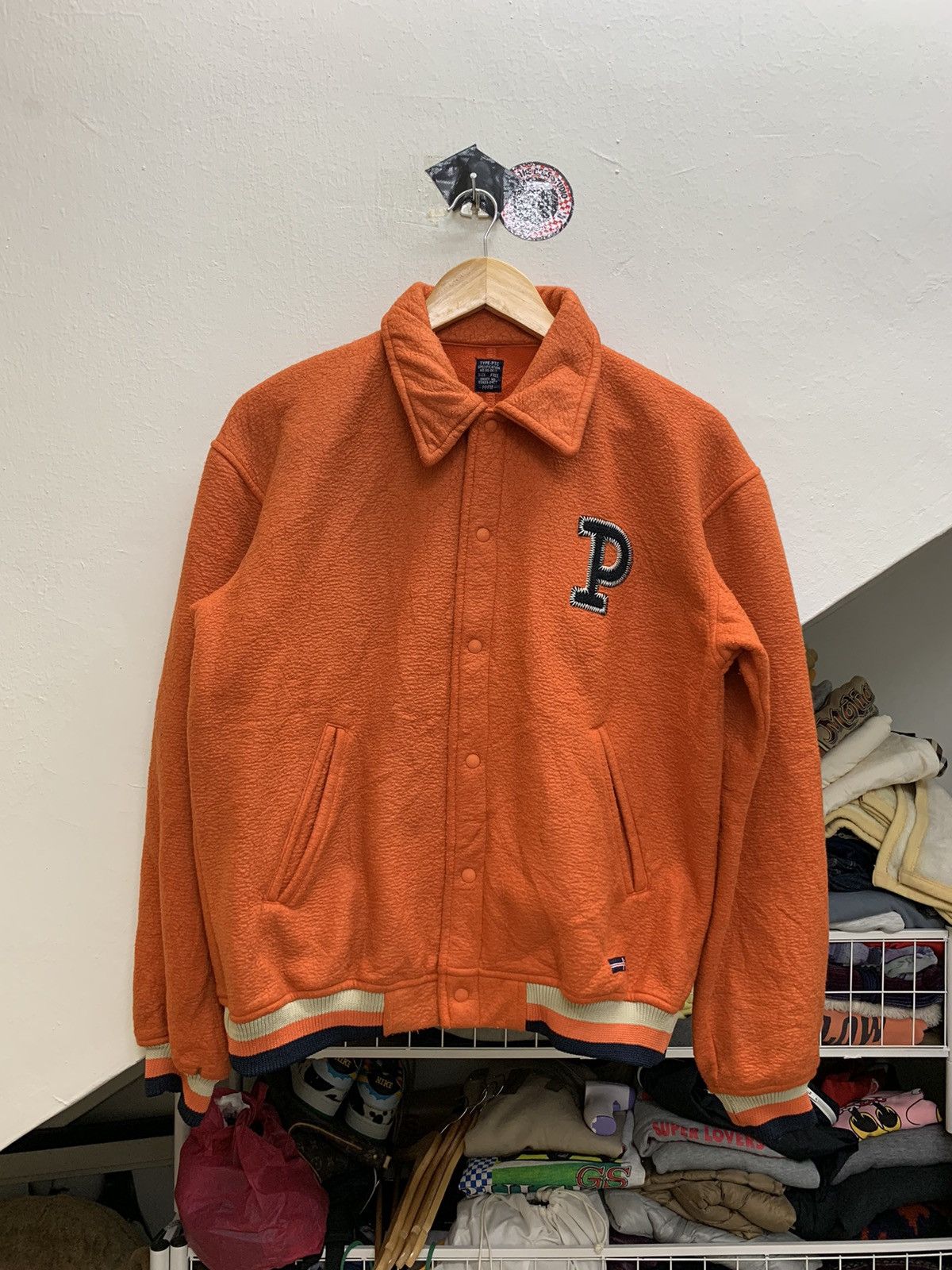 P varsity jacket high quality size large