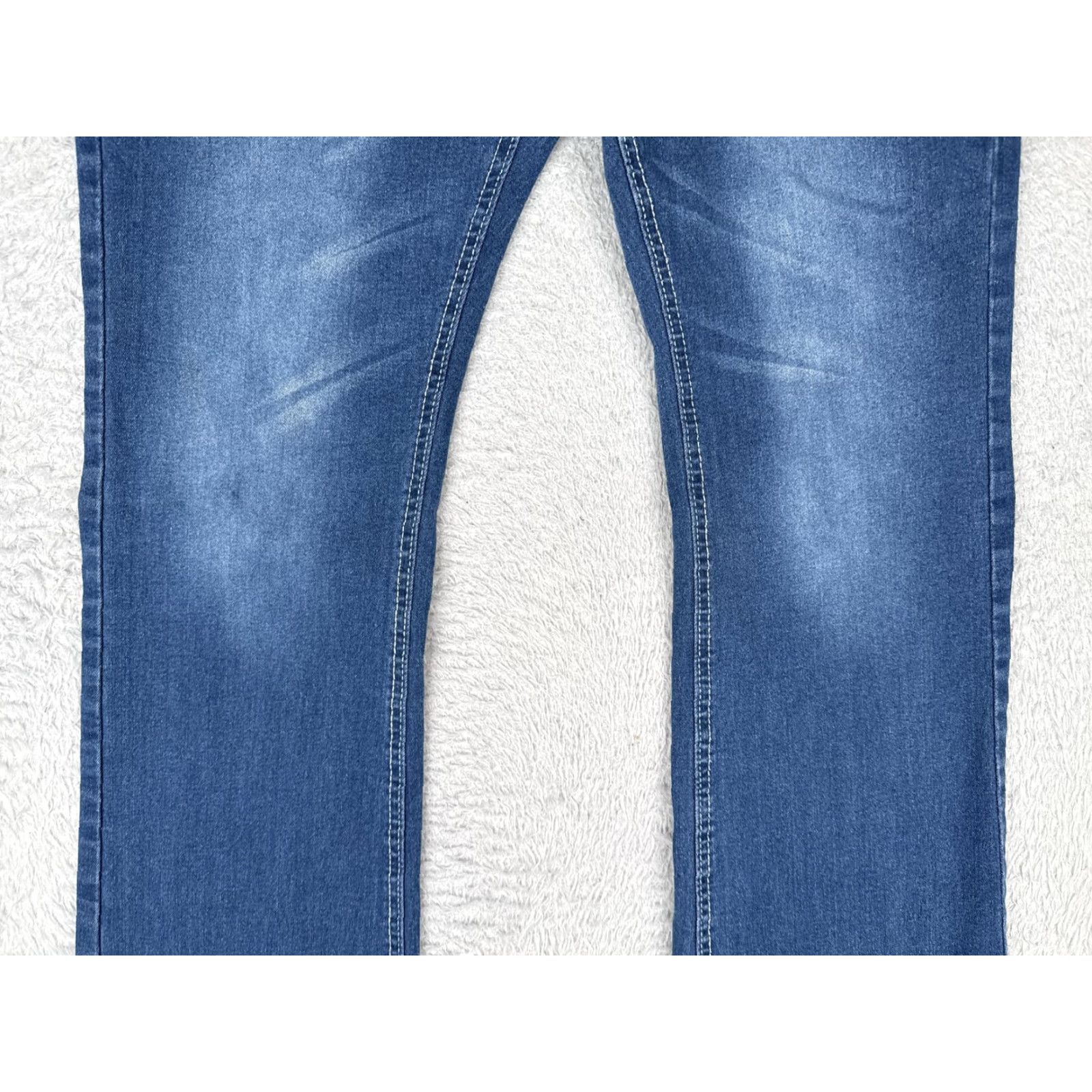 Denime Stretch Denim Jeans Women XL Blue Bootcut Mid Rise Casual Stretchy Comfort 30x29 Size 30" / US 8 / IT 44 - 3 Thumbnail