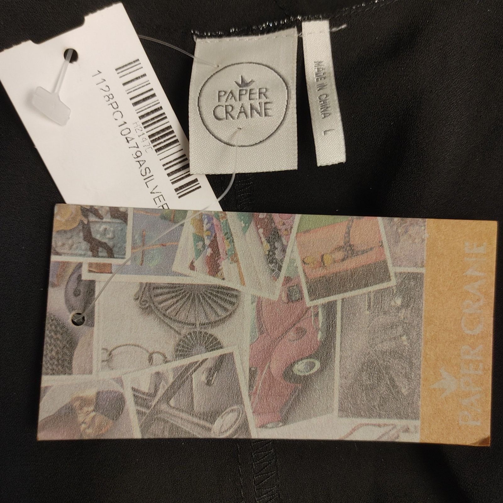 Other Paper Crane Womens L Silver Metallic Layered Sleeveless Tank Size L / US 10 / IT 46 - 3 Thumbnail