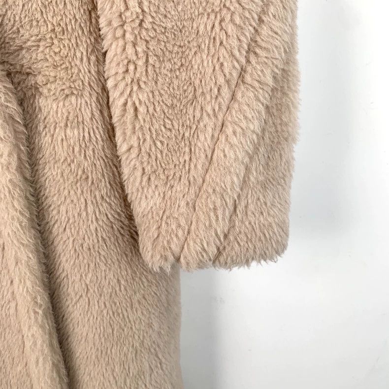 Max Mara Max Mara Teddy Collection Sand Teddy Alpaca Lapel Double B Size S / US 4 / IT 40 - 4 Thumbnail