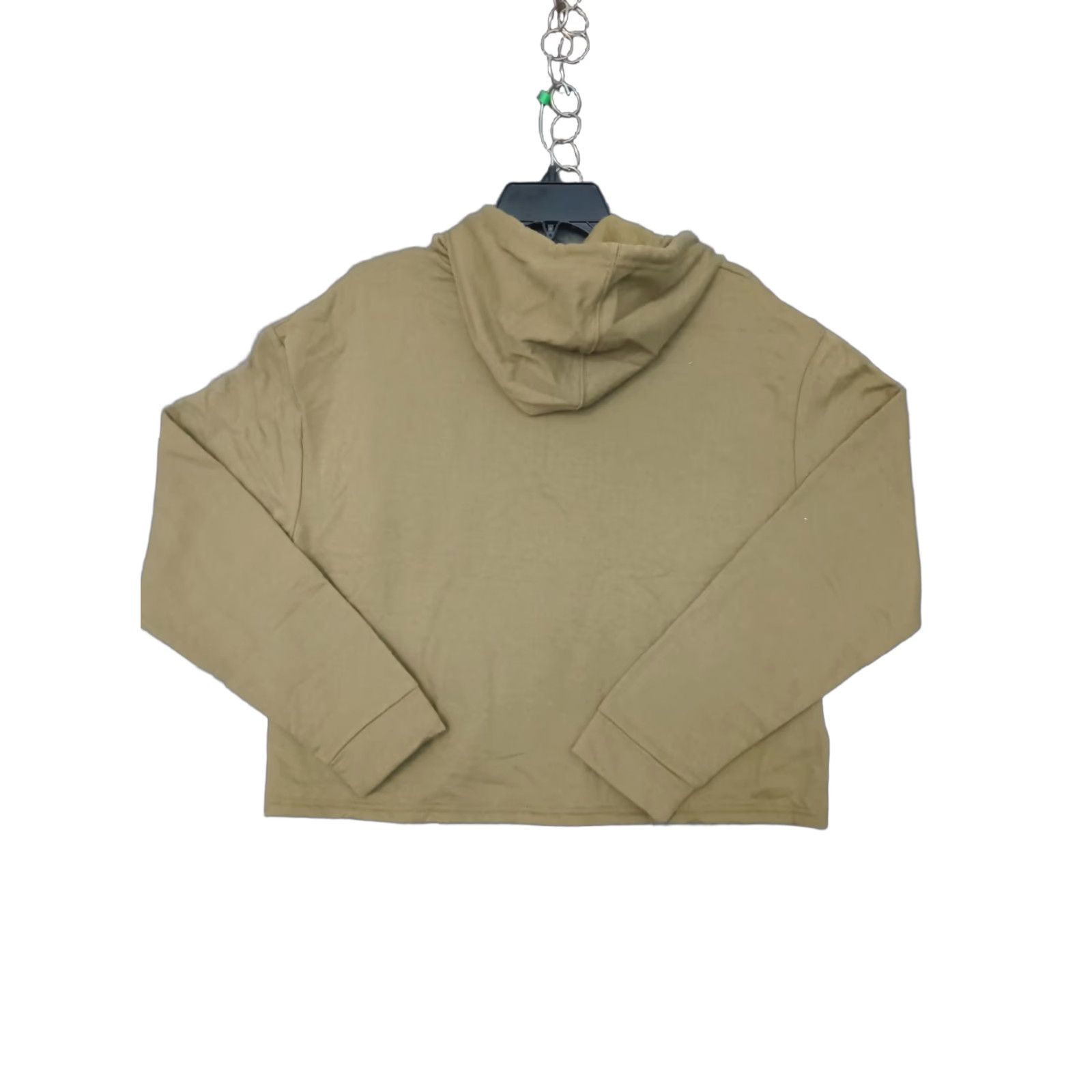 Olive Pride Adult Hoodie Cropped Long Sleeve Olive Green M Pride Hoodie Adult Olive Green Graphic Print Winter Spring Fall Womens Mens Size M / US 6-8 / IT 42-44 - 1 Thumbnail