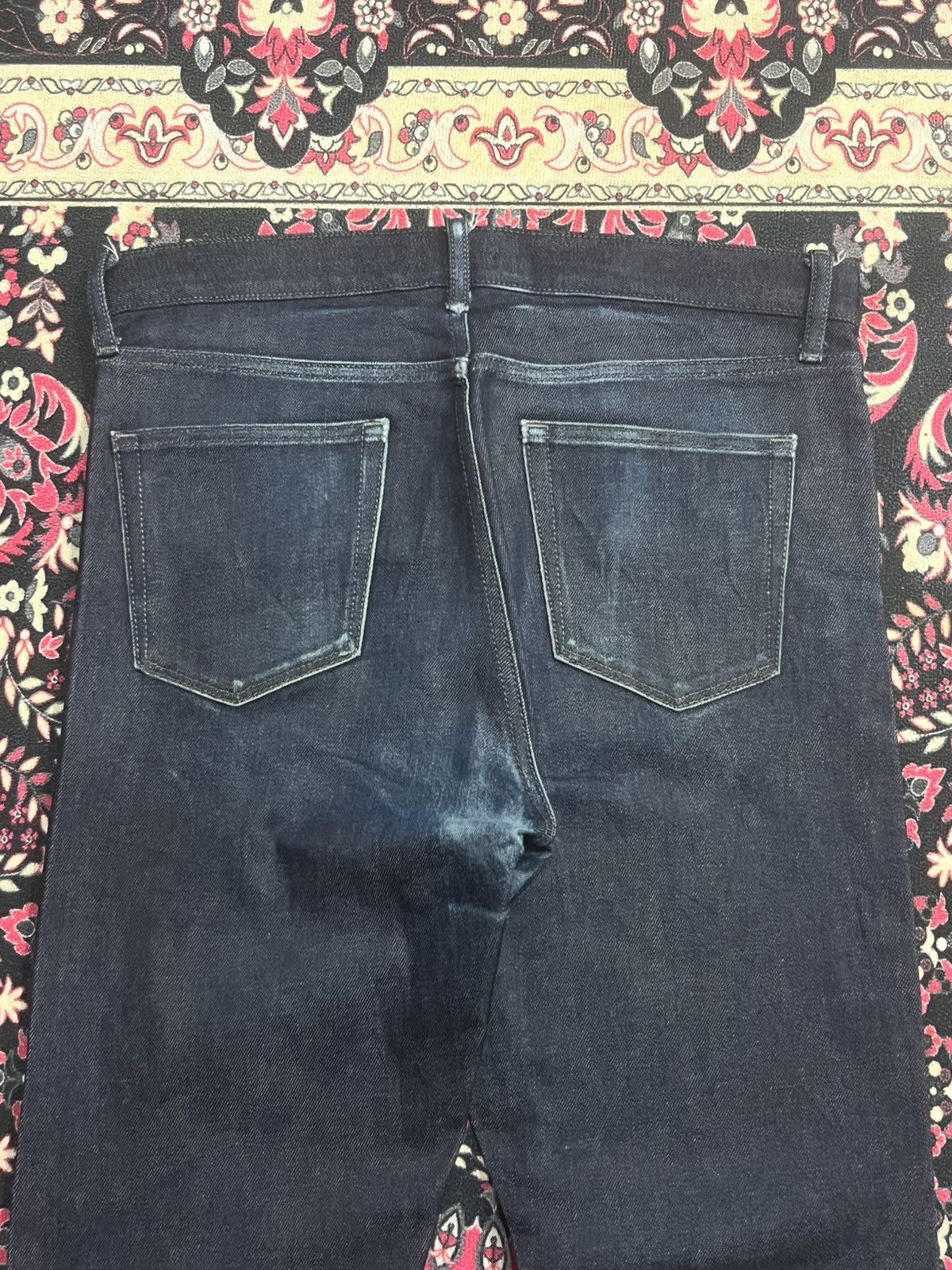 Lemaire × Uniqlo Vintage Uniqlo Raw Kaihara Denim Slim Straight Selvedge Jean Size US 33 - 7 Thumbnail