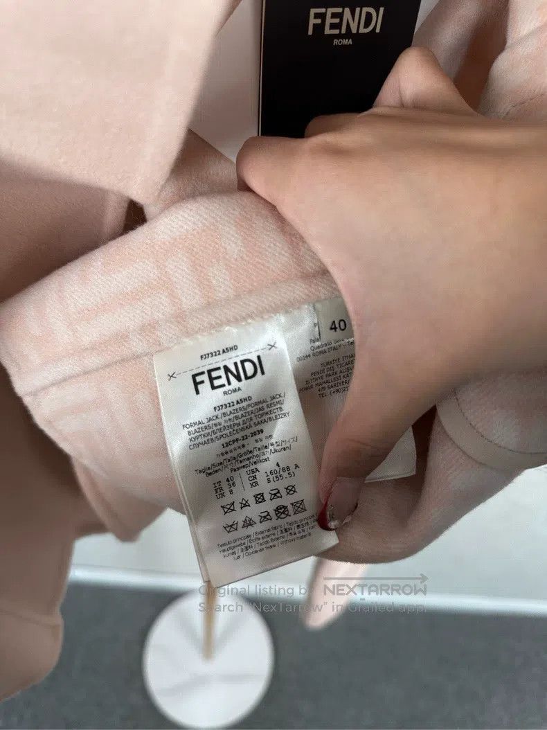 Fendi Fendi Pink Short Wool Coat Size XS / US 0-2 / IT 36-38 - 4 Thumbnail