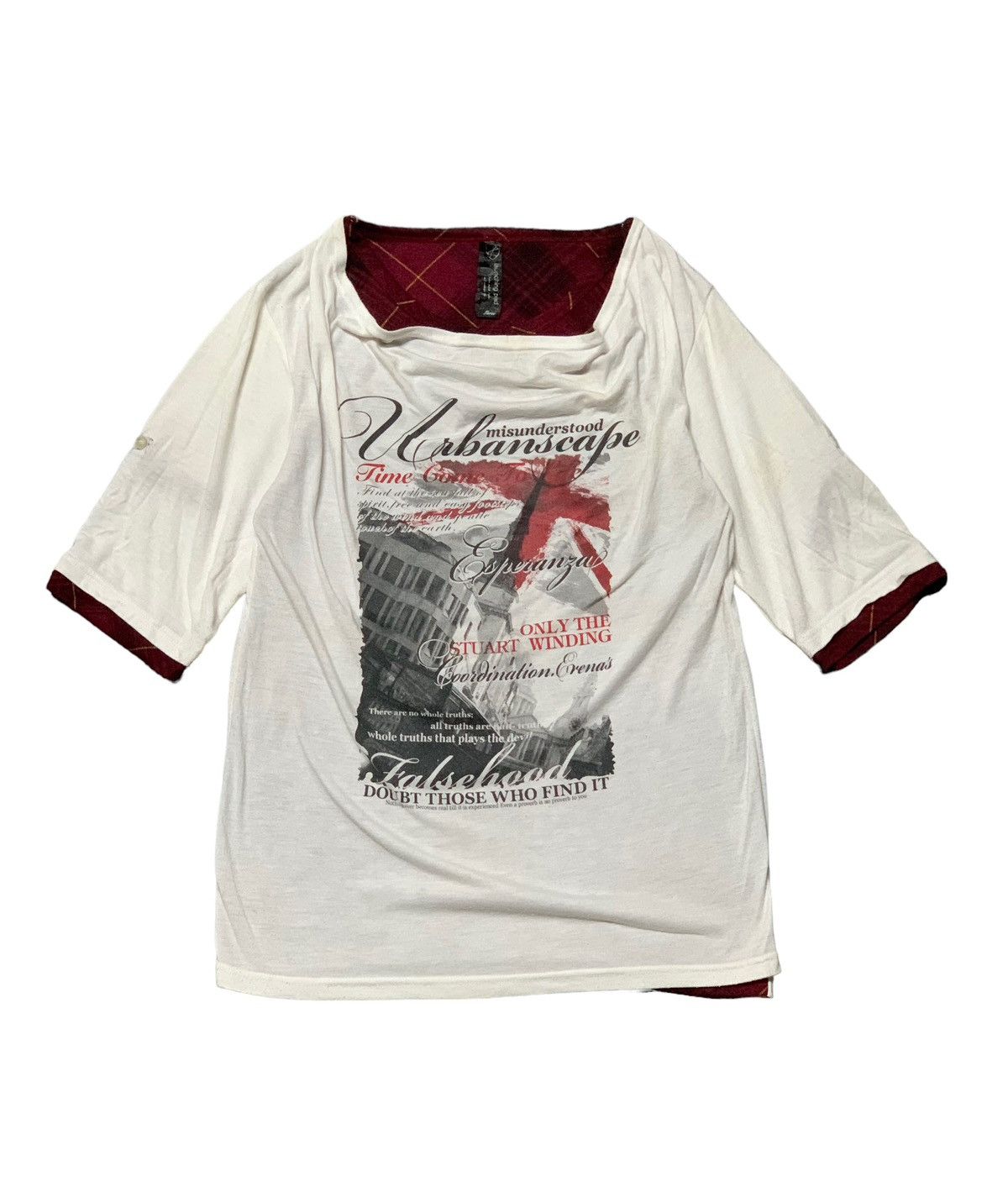 14th Addiction × Hysteric Glamour × Japanese Brand 💥Japanese Brand Launching Pad Layered Poem Tees Punk/Grunge Size US L / EU 52-54 / 3 - 1 Thumbnail