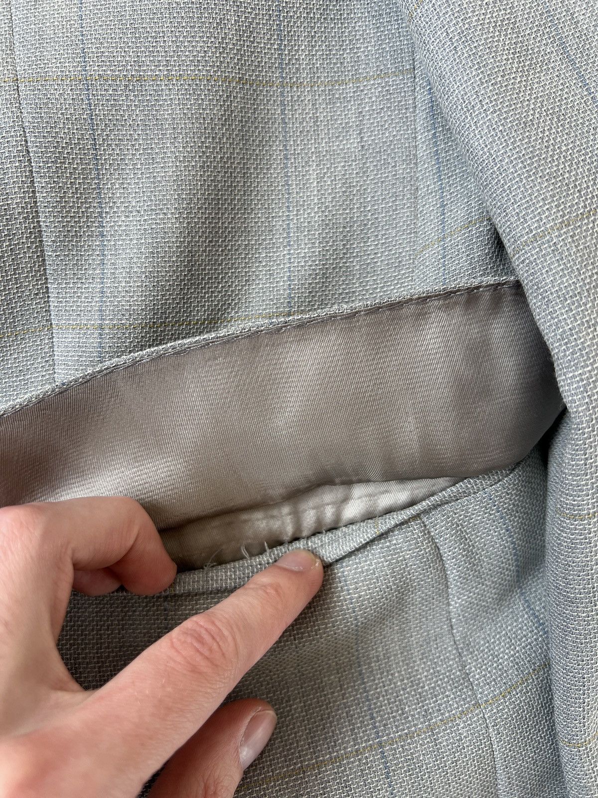 Lardini Vintage Lardini Check Wool Blazer Jacket 3-Button Size 54R - 9 Thumbnail