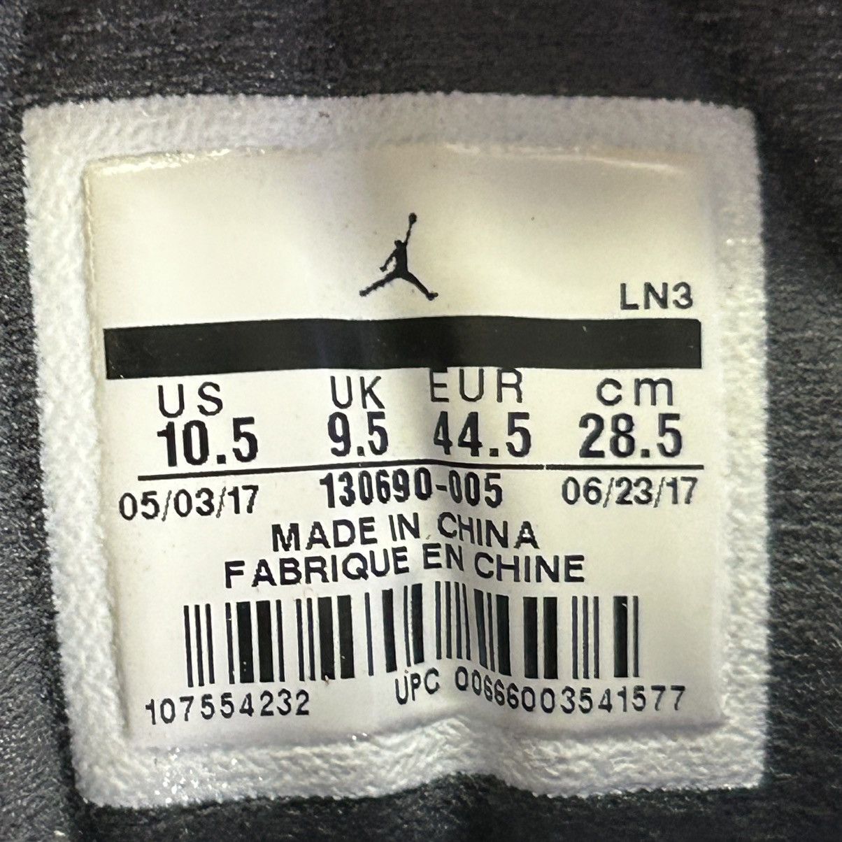 Jordan Brand Jordan 12 Retro “Dark Grey” Size US 10.5 / EU 43-44 - 6 Thumbnail