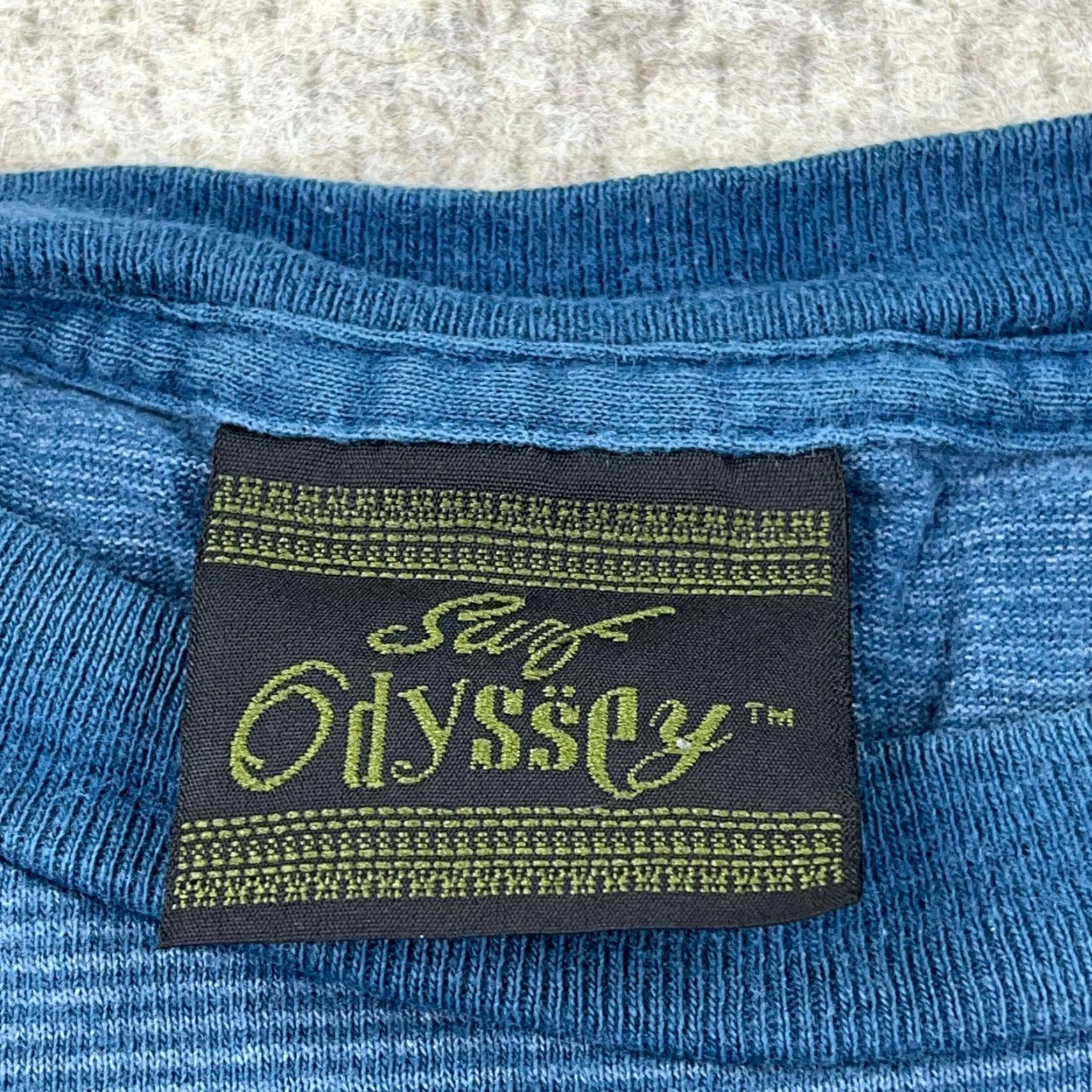 Vintage VINTAGE Odyssey Shirt Men XL Blue Surf Basketball 90s Tee Single Stitch Size US XL / EU 56 / 4 - 4 Thumbnail