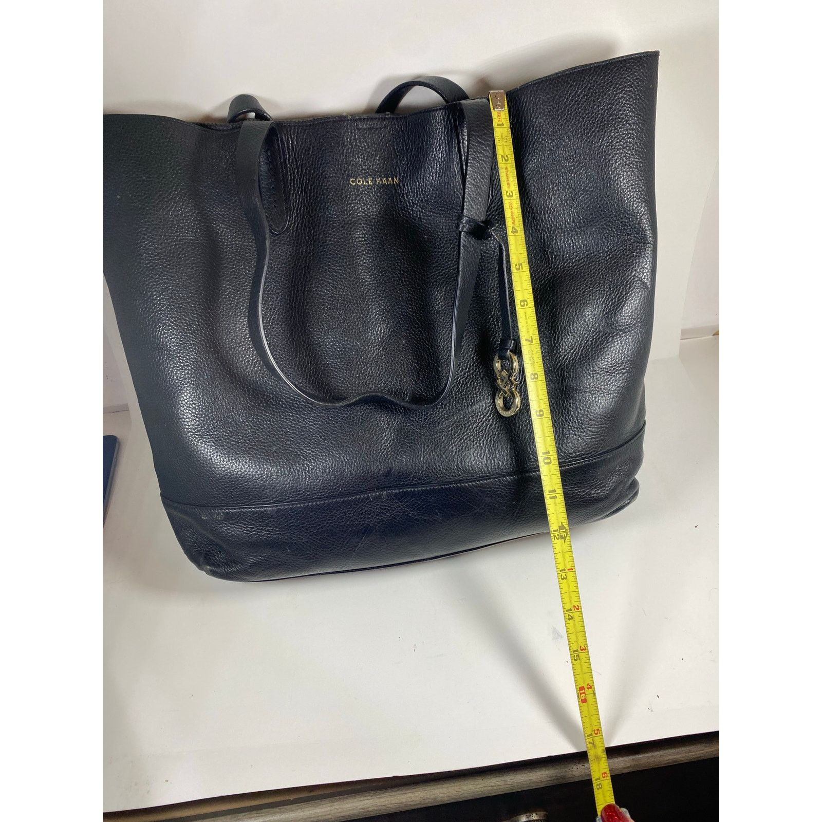 Cole Haan Cole Haan Black Leather Tote Purse Size ONE SIZE - 6 Thumbnail