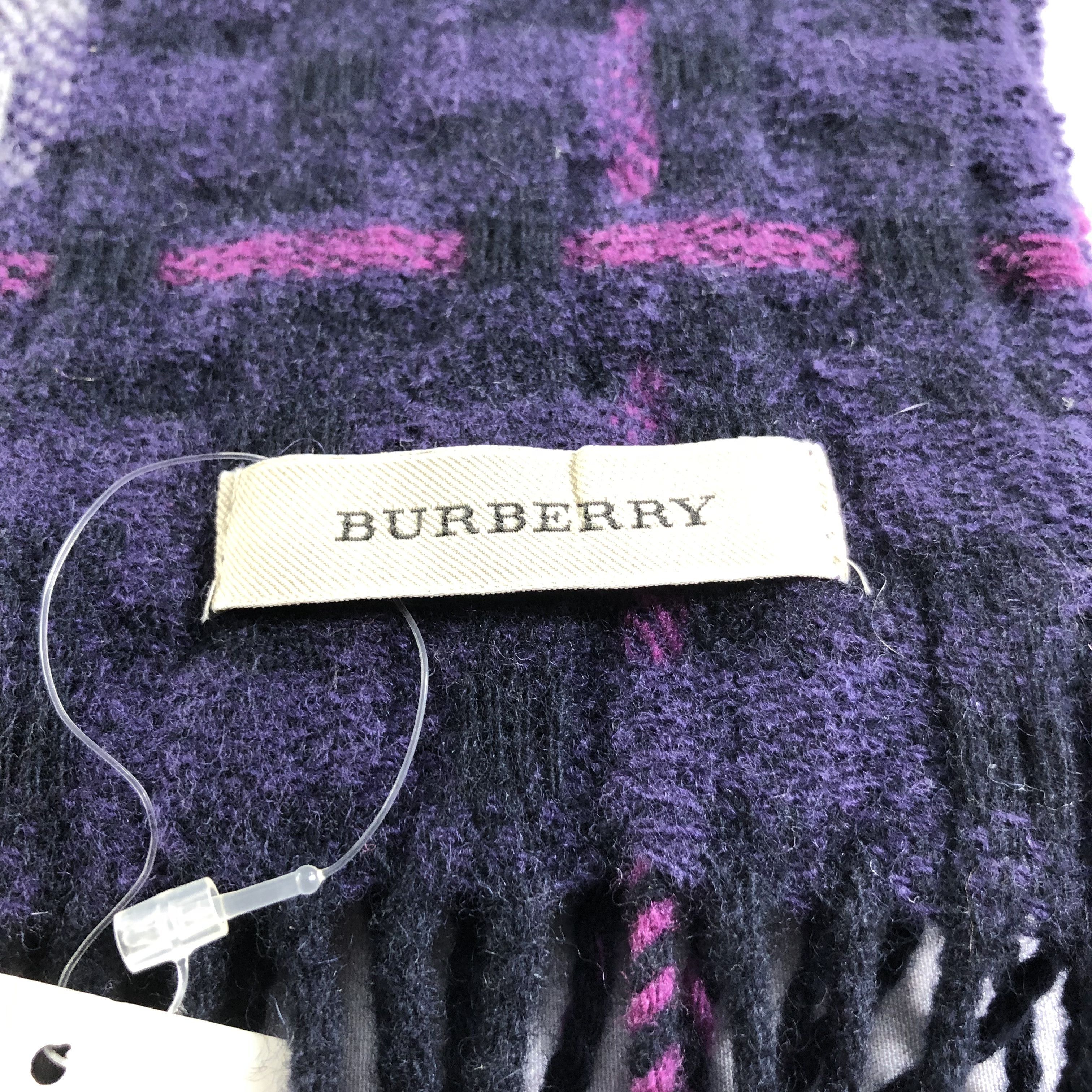 Burberry Burberrys Wool/Cashmere Scarf Muffler Neckwear V2289 Size ONE SIZE - 4 Thumbnail
