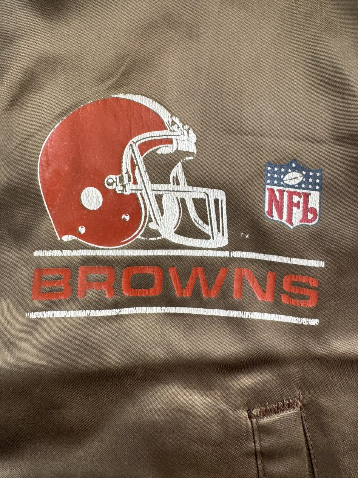 Chalk Line VERY RARE VINTAGE JACKET VARSITY NFL CLEVELAND BROWNS Size US S / EU 44-46 / 1 - 4 Thumbnail