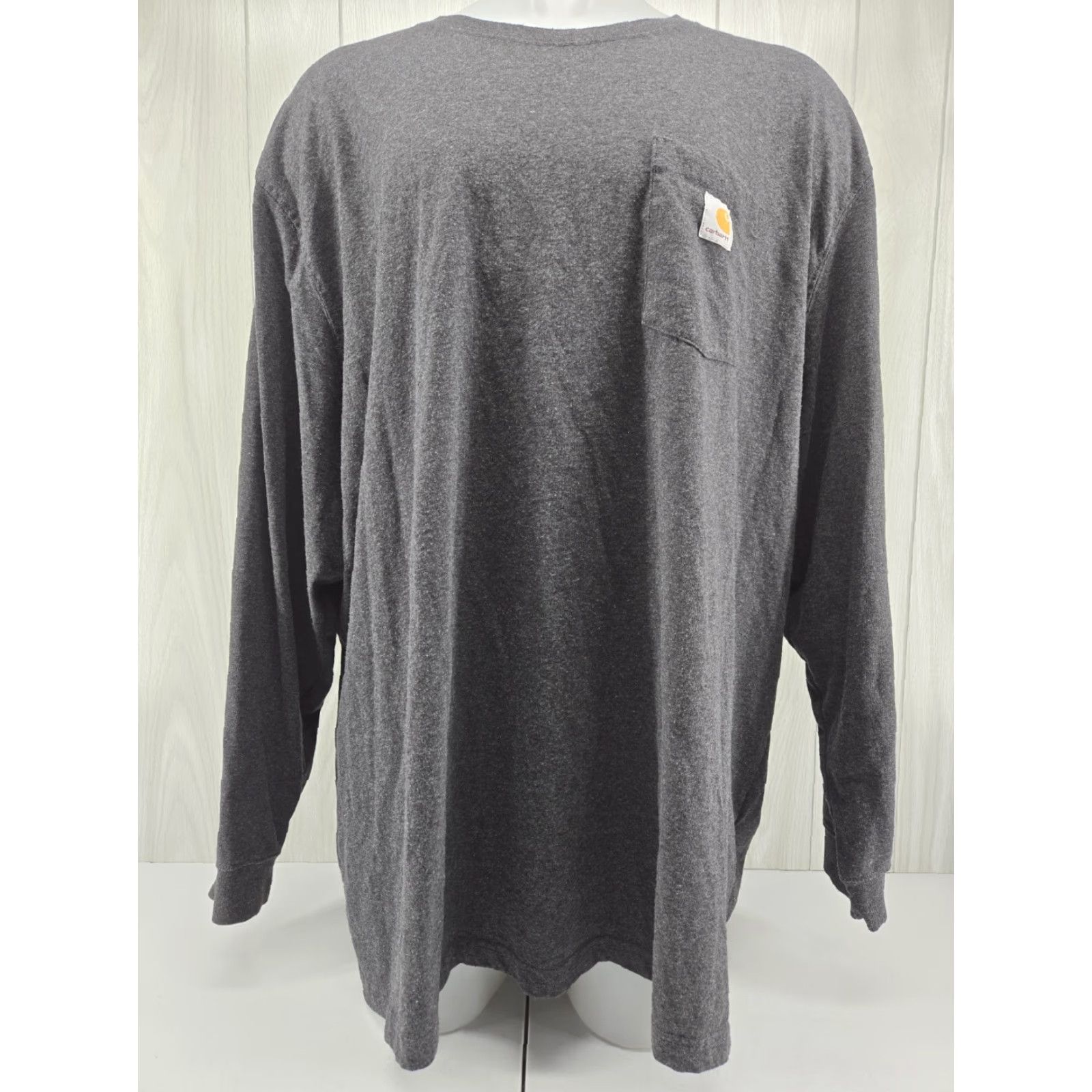 Carhartt VINTAGE Carhartt Shirt Long Sleeve Loose Fit Workwear Pocket Gray Men 4XL Size US XXL / EU 58 / 5 - 3 Thumbnail