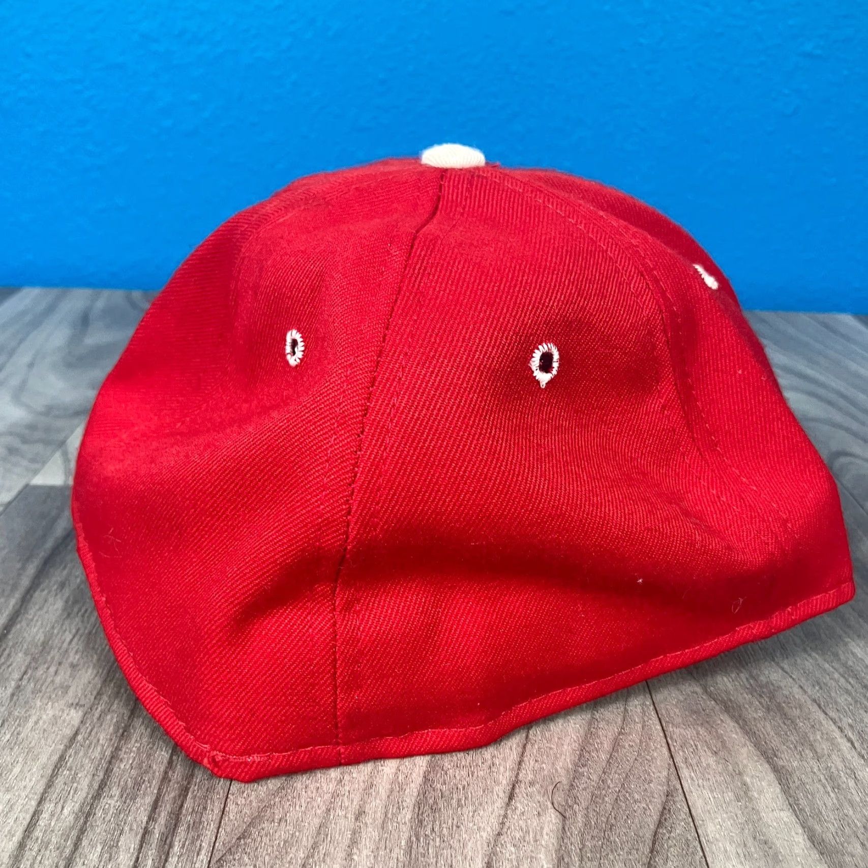Vintage Vtg Ferris State University Bulldogs Hat Cap Red Fitted Size 7 1/4 Size ONE SIZE - 3 Thumbnail