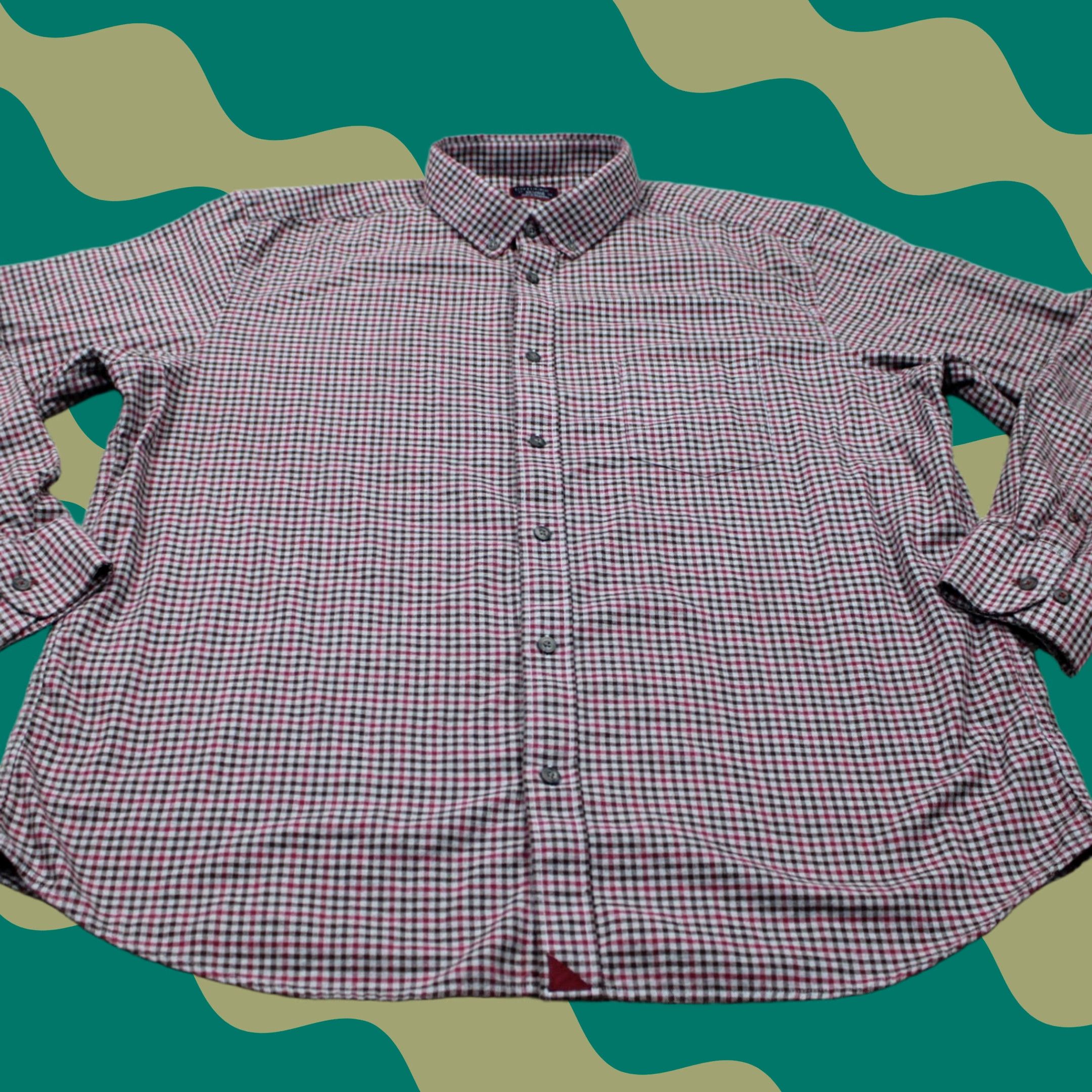 UNTUCKit UNTUCKit Shirt Mens 2XL XXL Red/Black/White Plaid Cotton L/S Button-Down Size US XXL / EU 58 / 5 - 1 Thumbnail