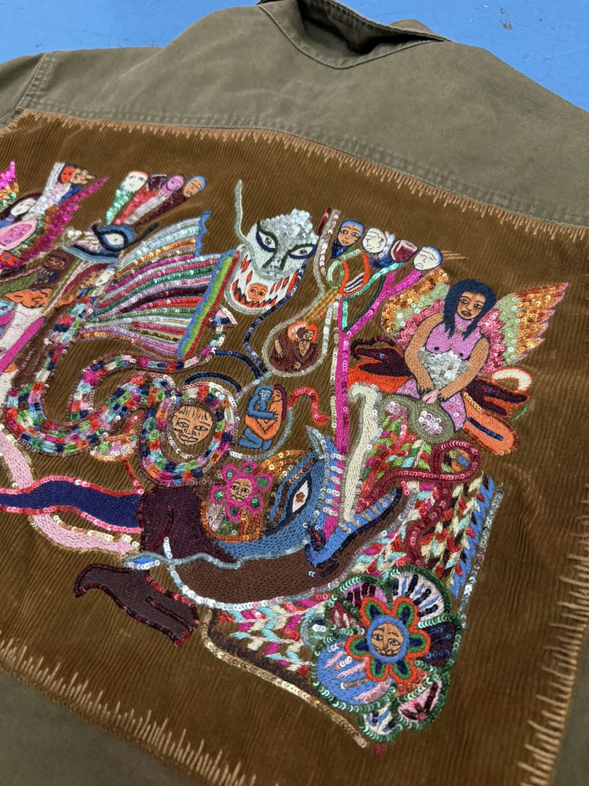 Saint Laurent Paris SAINT LAURENT SS15 EMBROIDERED SAFARI JACKET Size US M / EU 48-50 / 2 - 5 Thumbnail