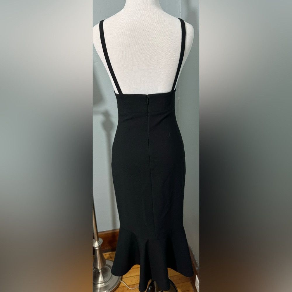 Cinq a Sept Cinq A Sept Harlyn Trumpet Midi Dress Black Mermaid Slimmin Size XS / US 0-2 / IT 36-38 - 4 Thumbnail