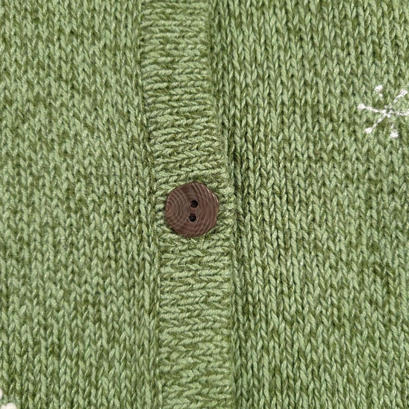 Vintage VINTAGE Christopher & Banks Sweater Vest Shirt Women Medium Green Button Up Collar Snow 80s 90s Holiday Garden Cottagecore Size M / US 6-8 / IT 42-44 - 5 Thumbnail