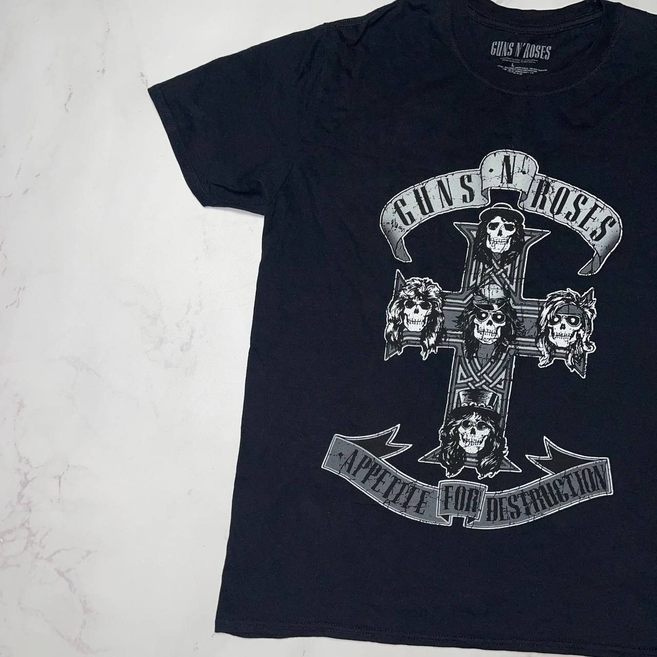 Vintage Guns N Roses Appetite For Destruction Cross Classic Rock L Size US L / EU 52-54 / 3 - 3 Thumbnail