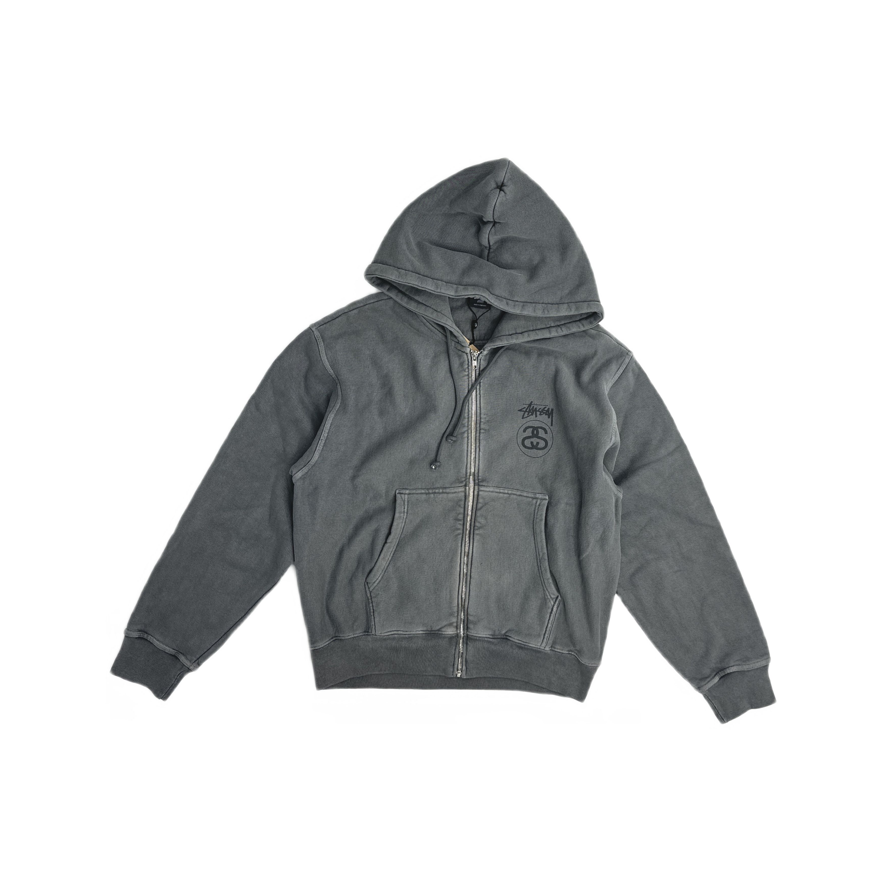 Stussy Double face label contrast zip hoodie | Grailed