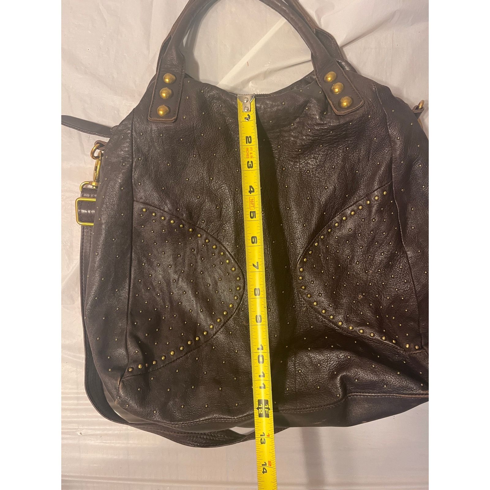 Other Vintage Abro brown leather crossbody bag with top handle Size ONE SIZE - 12 Thumbnail