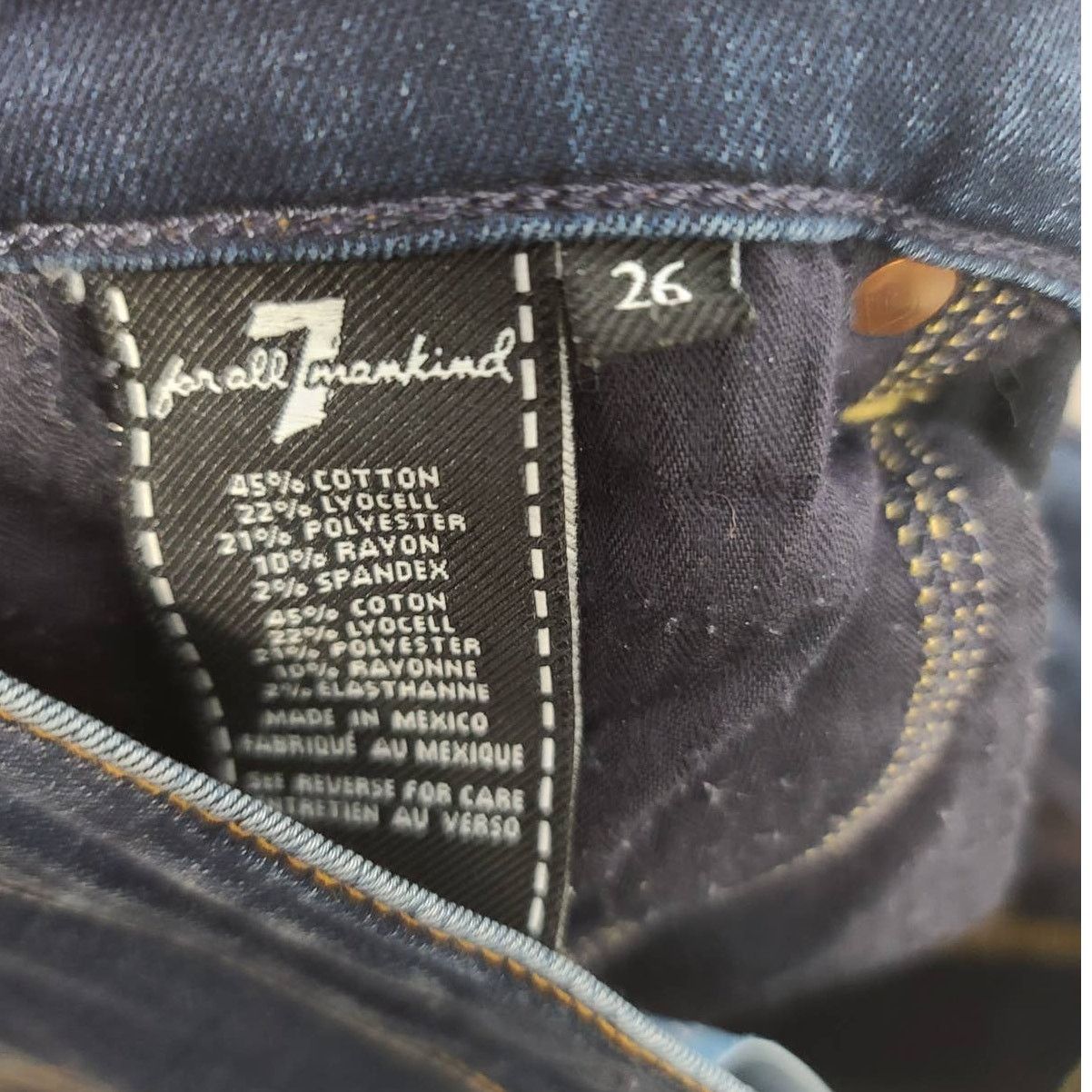 7 For All Mankind 7 For All Mankind b(air) Denim The Ankle Skinny Size 26 Size 26" / US 2 / IT 38 - 5 Thumbnail