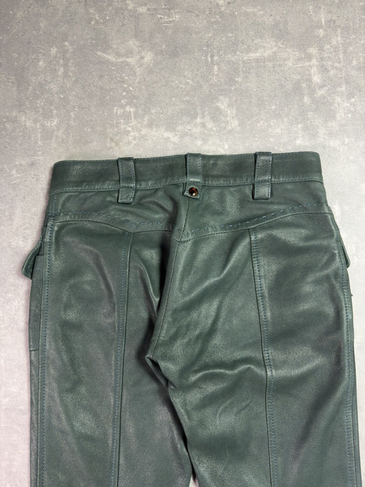 Just Cavalli 00s Leather Just Cavalli Cargo Flared Pants 27 28 Archive Size US 27 - 13 Thumbnail