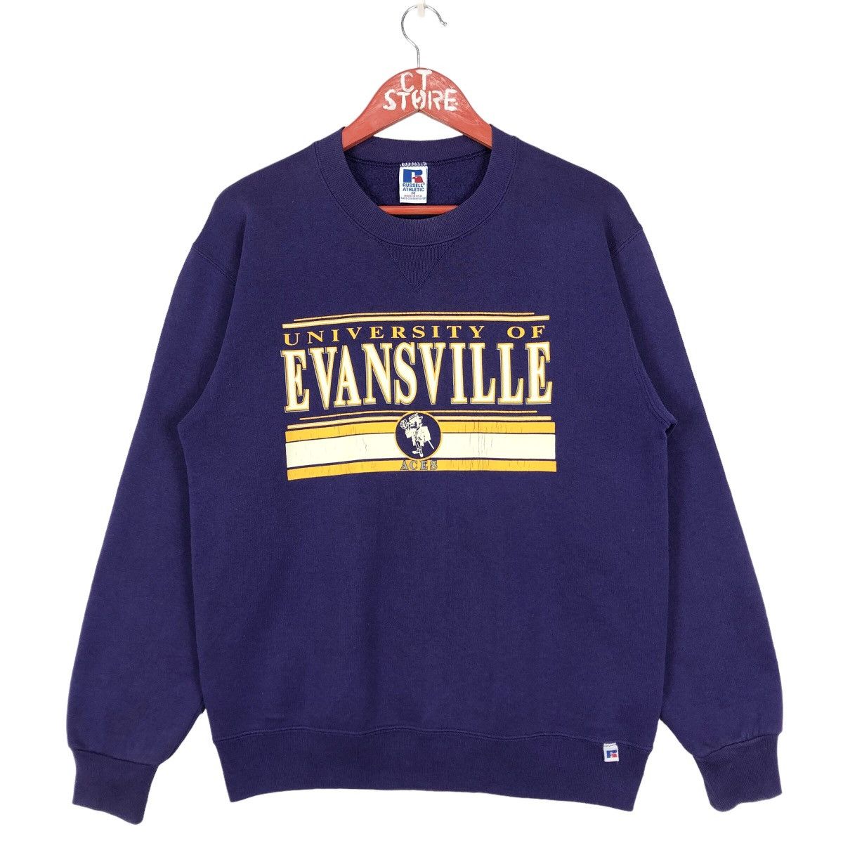 Vintage University Of Evansville Aces Crewneck Sweatshirt