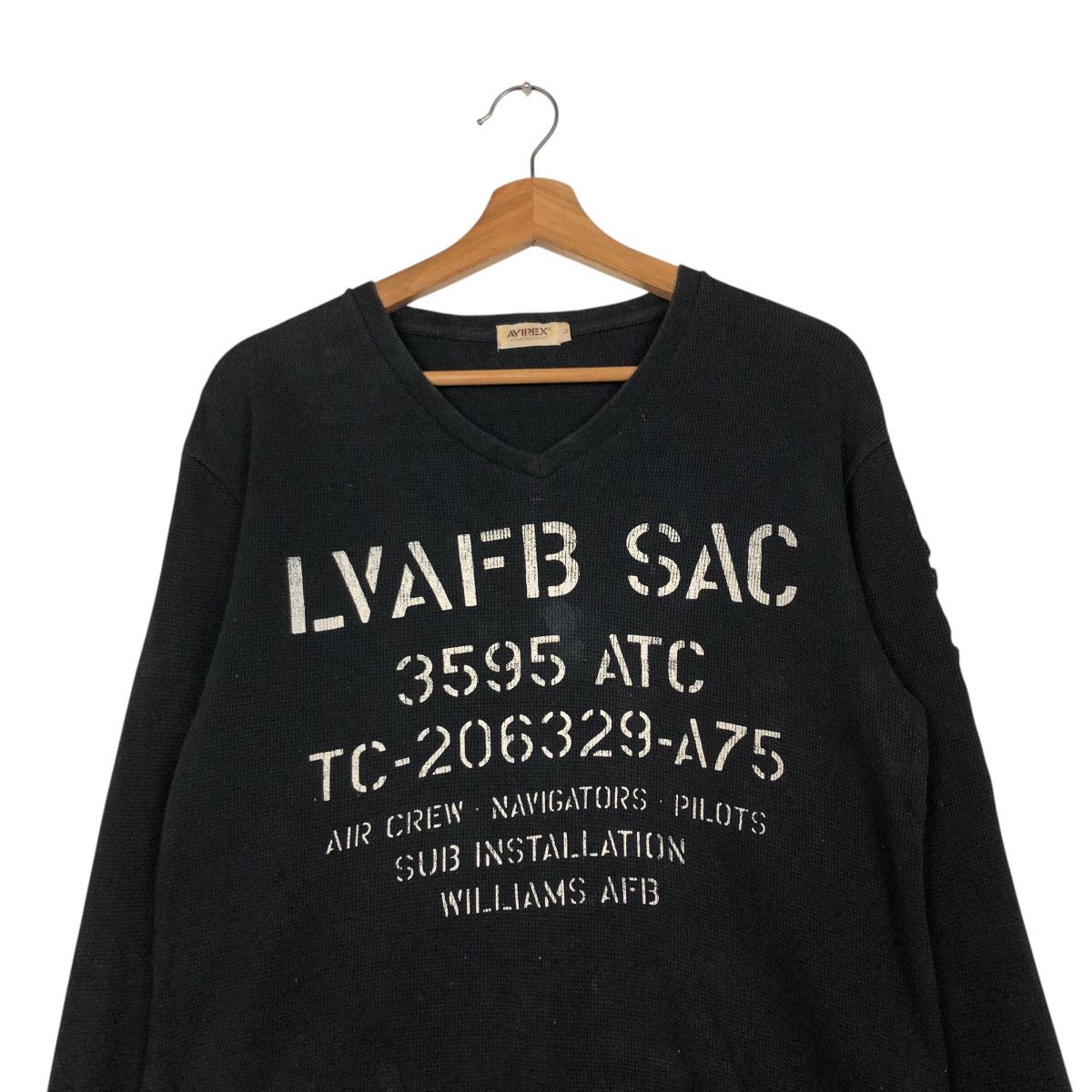 Avirex 📌Vintage Sweatshirt Avirex Big Logo Spell Out Size US L / EU 52-54 / 3 - 4 Thumbnail