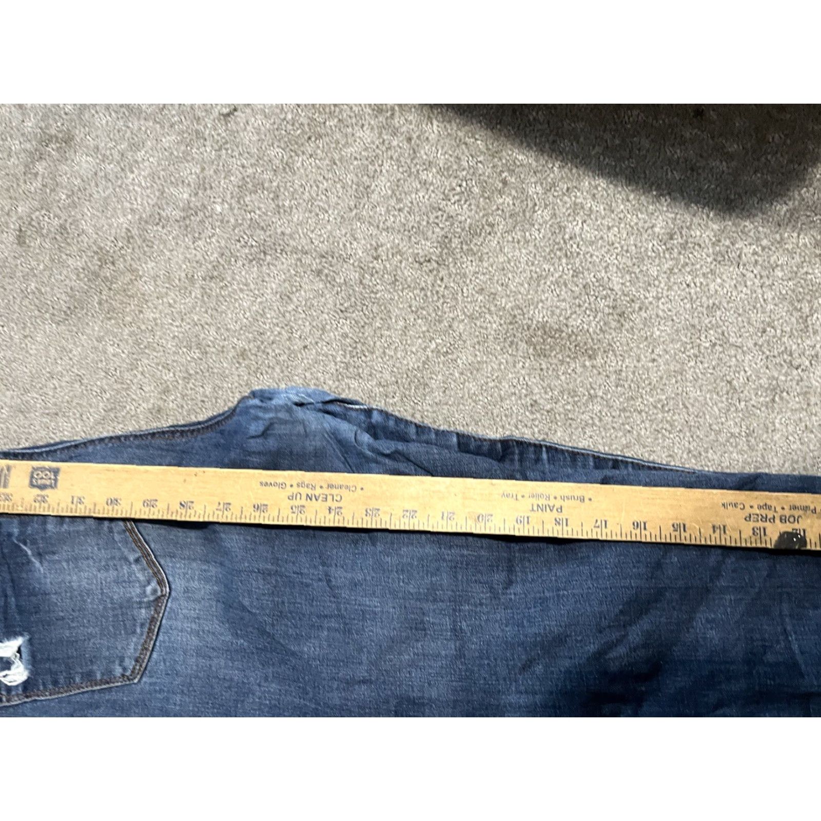 Vintage Special A Jeans Dark Wash Distressed Skinny Jeans Jr. Size 13 Womens Jeans Distressed Skinny 13 Blue 90s? Size 34" / US 12 / IT 48 - 7 Thumbnail