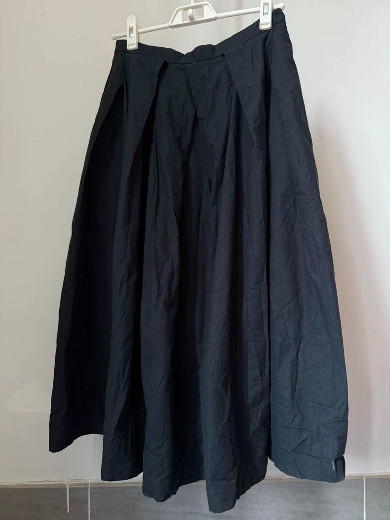 Comme des Garcons Comme des Garcons size S Black pleated floral skirt Size 23" - 5 Thumbnail