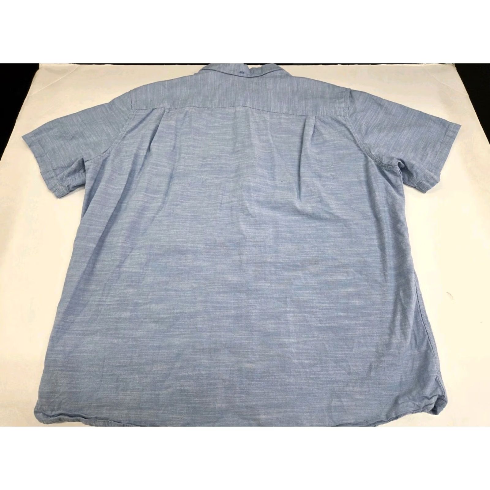 Hurley Hurley Mens Short Sleeve Button-Up Shirt Blue Classic Fit 2XL Regular Cotton Button-Down Size US XXL / EU 58 / 5 - 4 Thumbnail