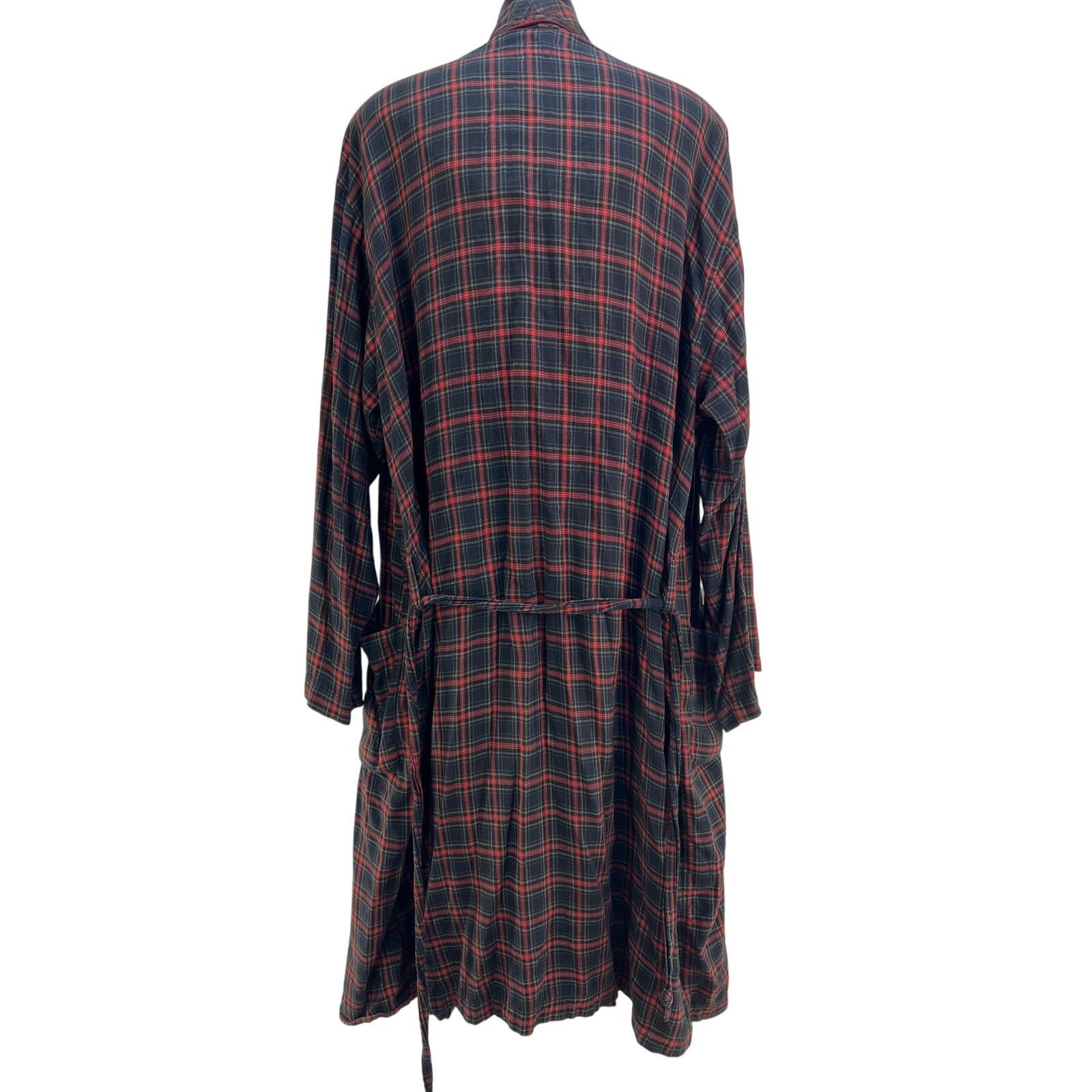 Polo Ralph Lauren Polo Ralph Lauren Plaid Cotton Robe Vintage Black Size ONE SIZE - 6 Thumbnail
