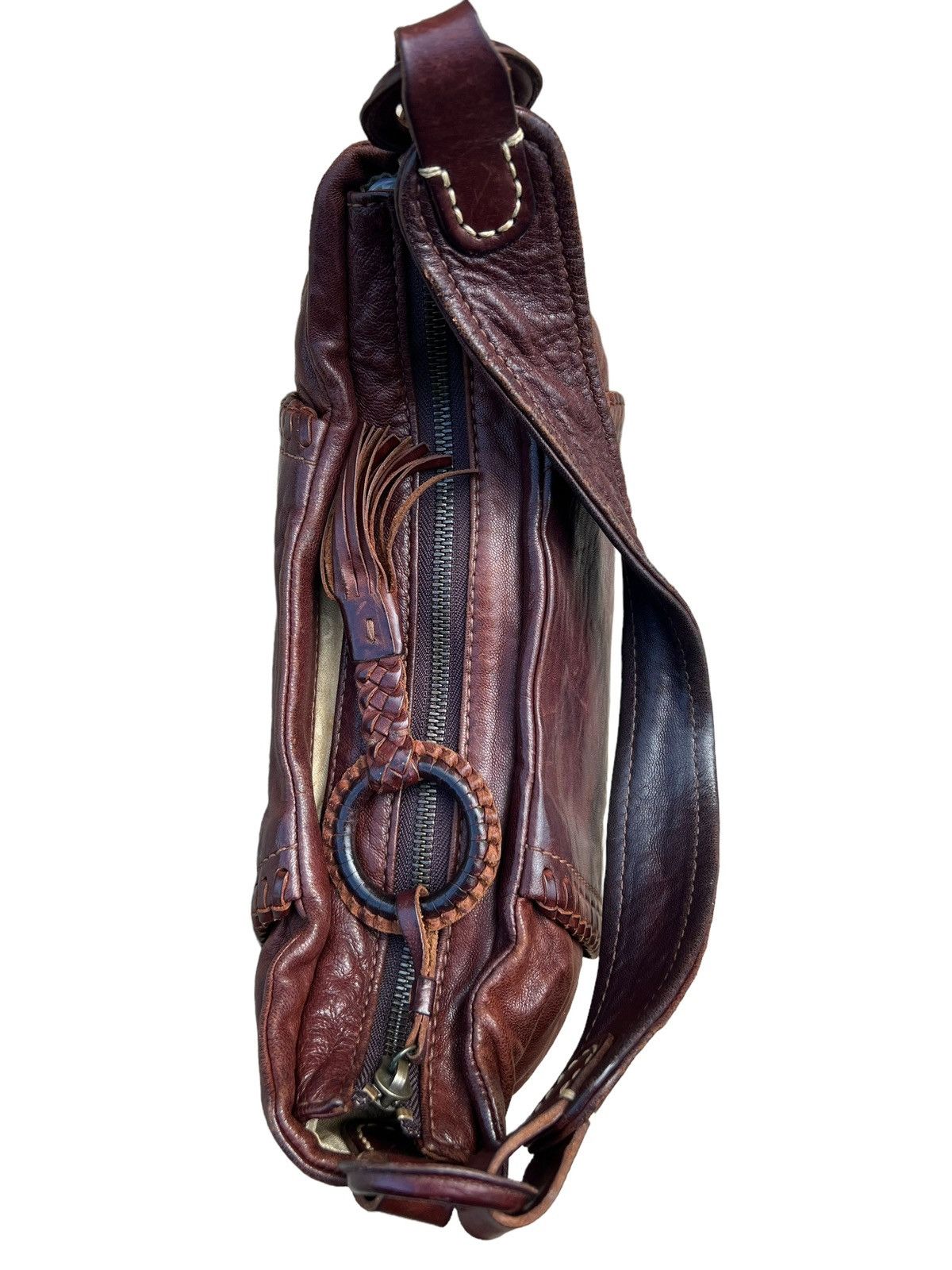 Leather genten Japan Patina Leather Mini Hobo Bag Size ONE SIZE - 12 Thumbnail